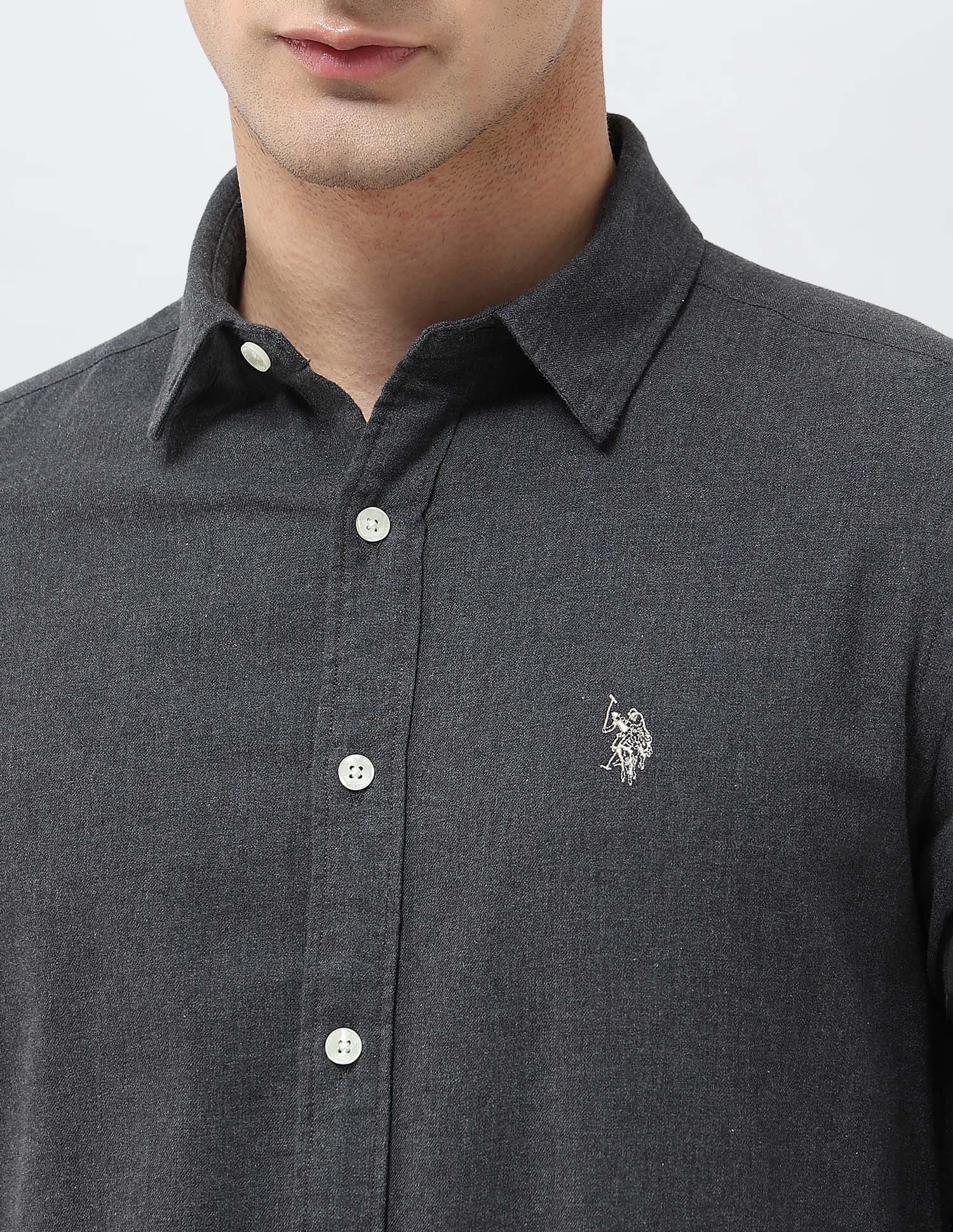 Solid Regular Fit Shirt - Image 7
