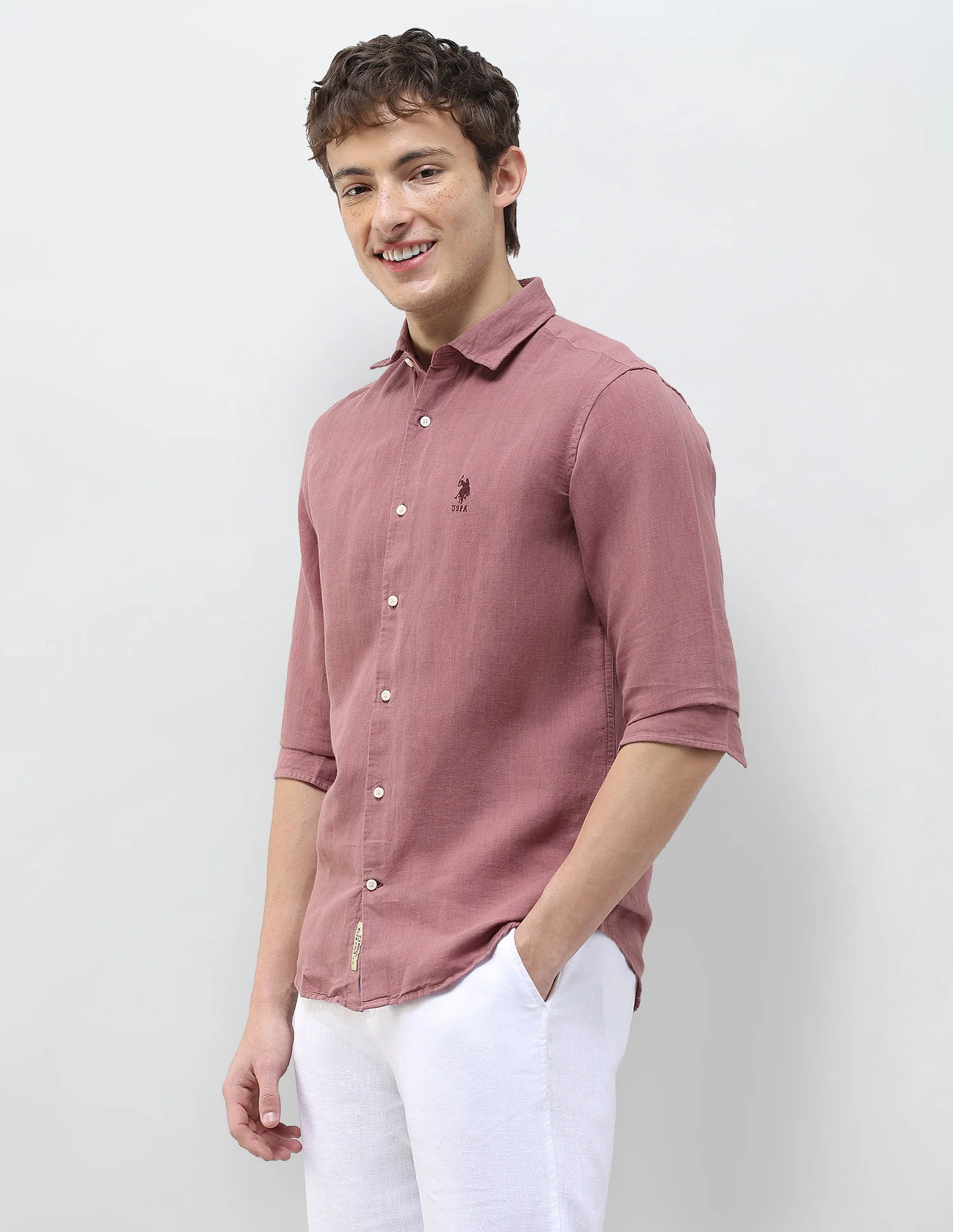 Solid Regular Fit Shirt - Image 4
