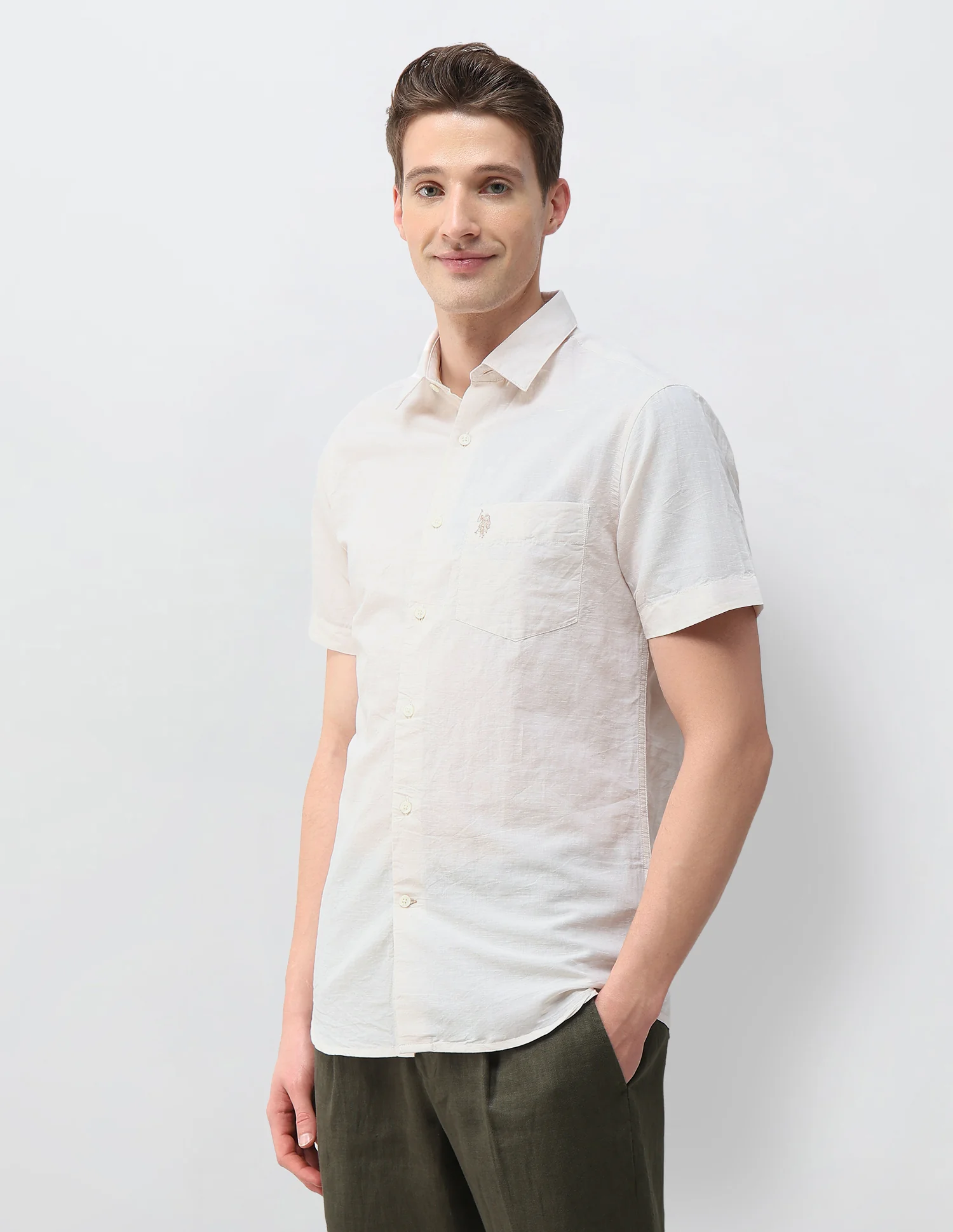 Solid Regular Fit Shirt - Image 4