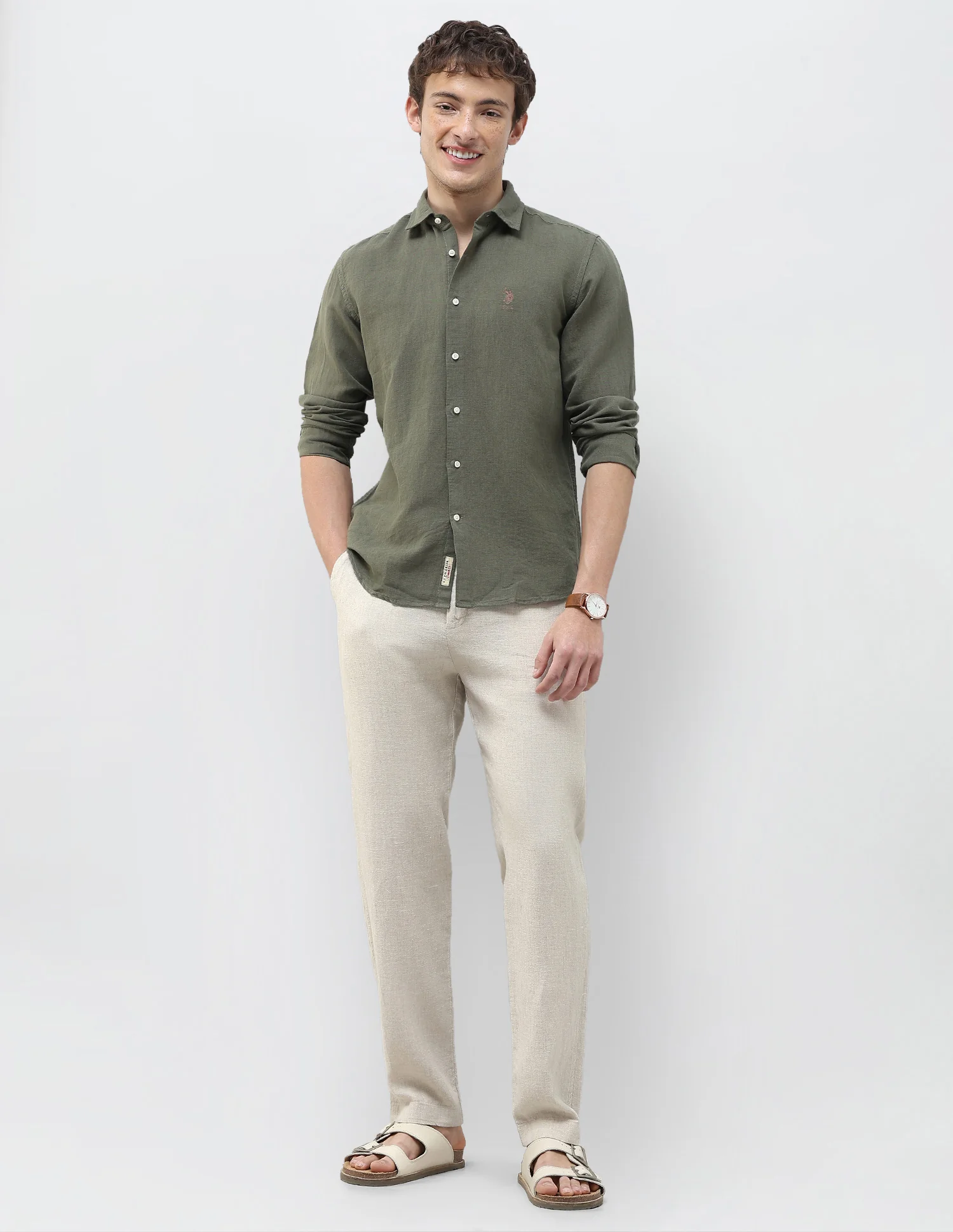 Solid Regular Fit Shirt - Image 3