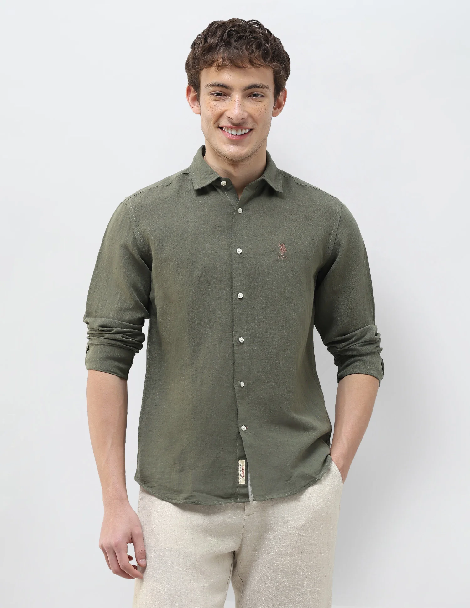 Solid Regular Fit Shirt - Image 6