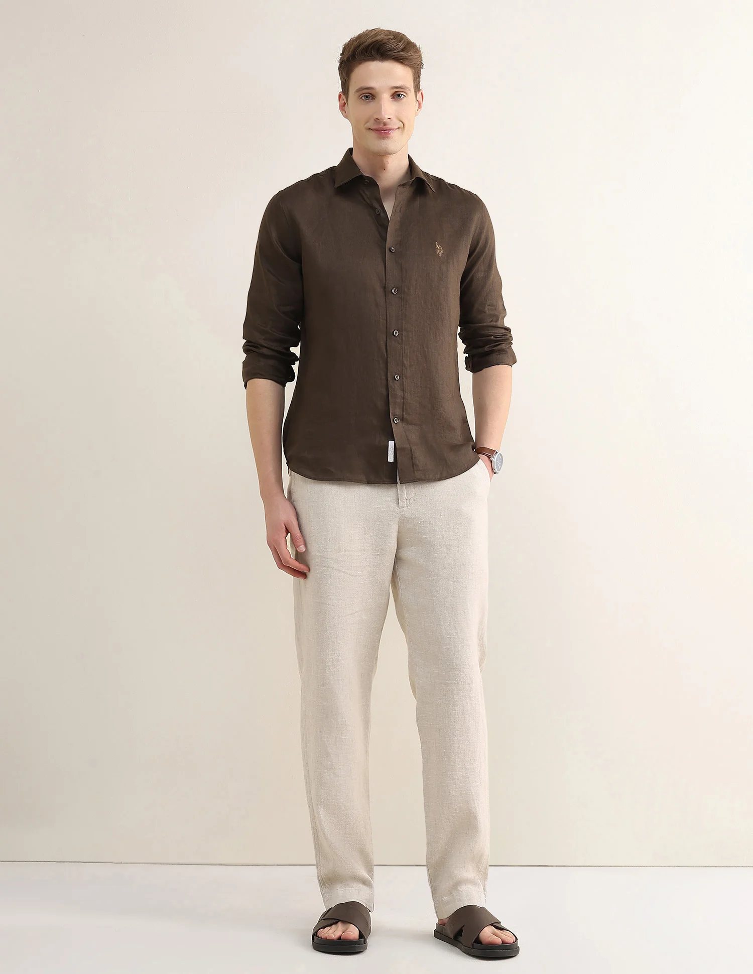 Solid Regular Fit Shirt - Image 3