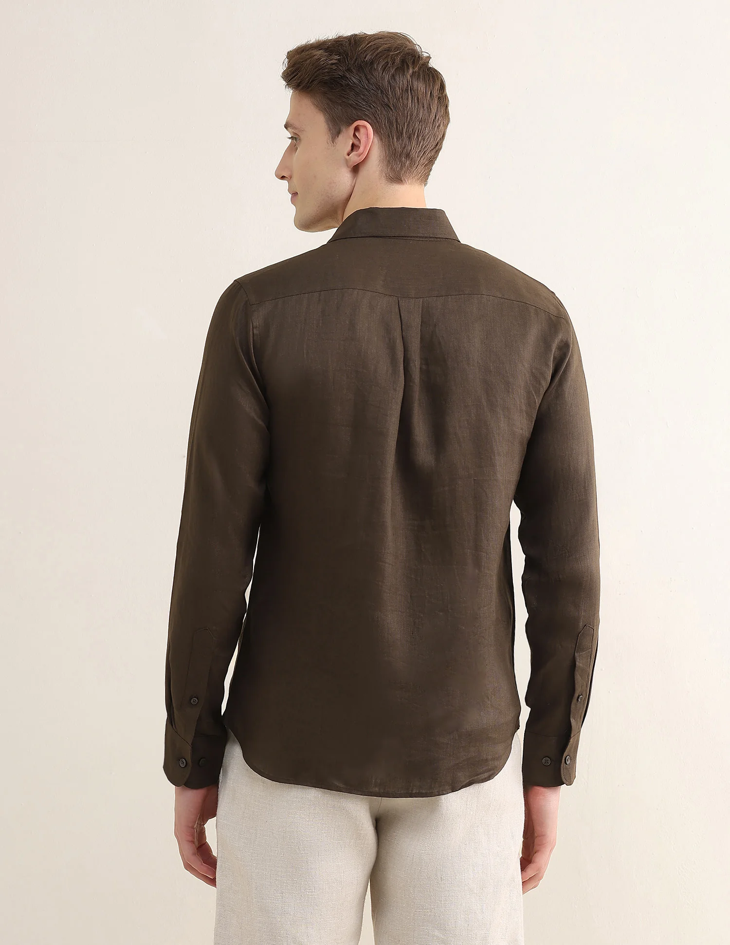 Solid Regular Fit Shirt - Image 5