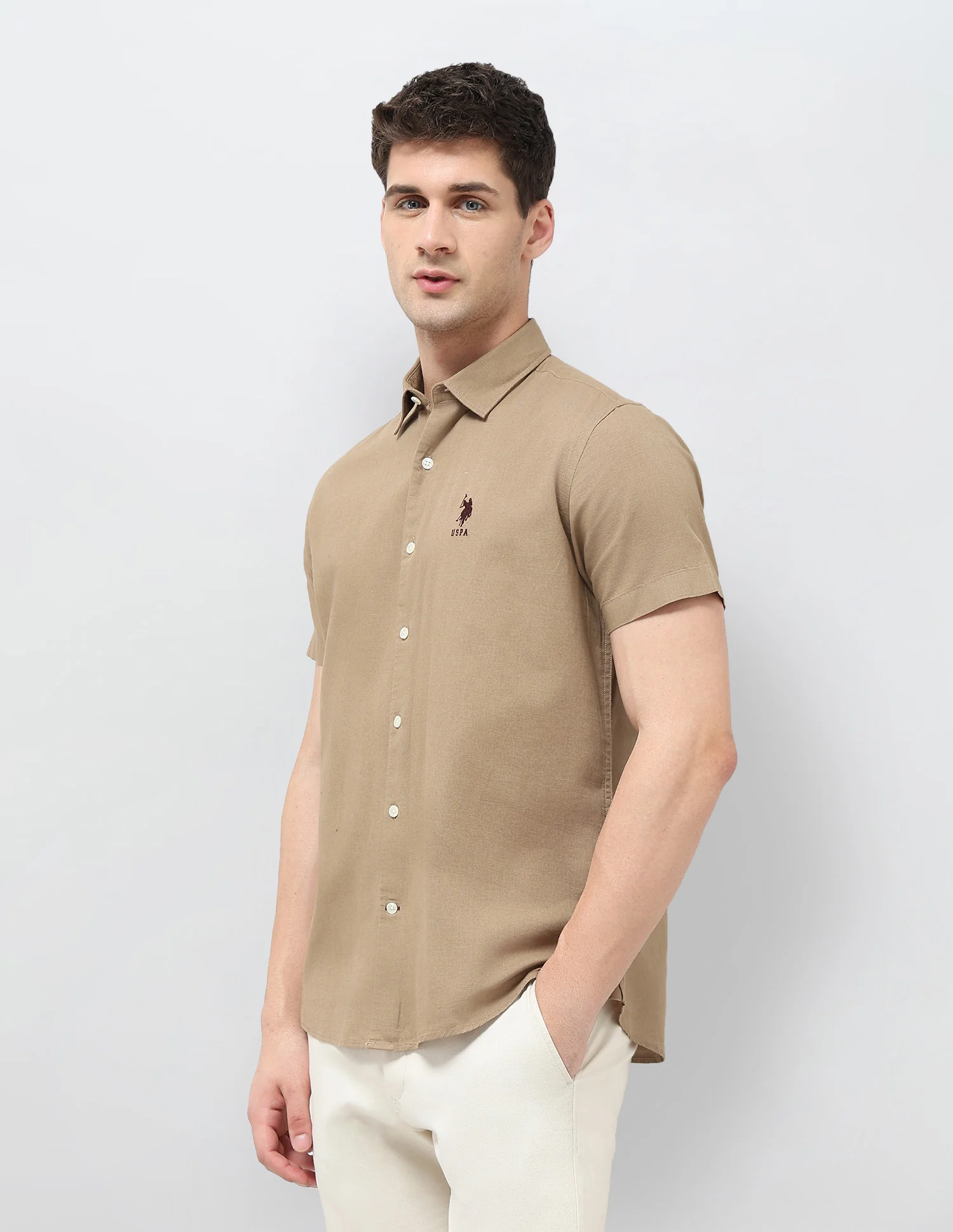 Solid Regular Fit Shirt - Image 4