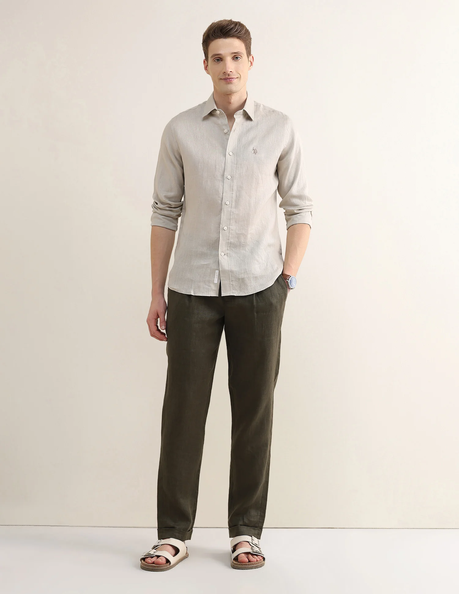 Solid Regular Fit Shirt - Image 3
