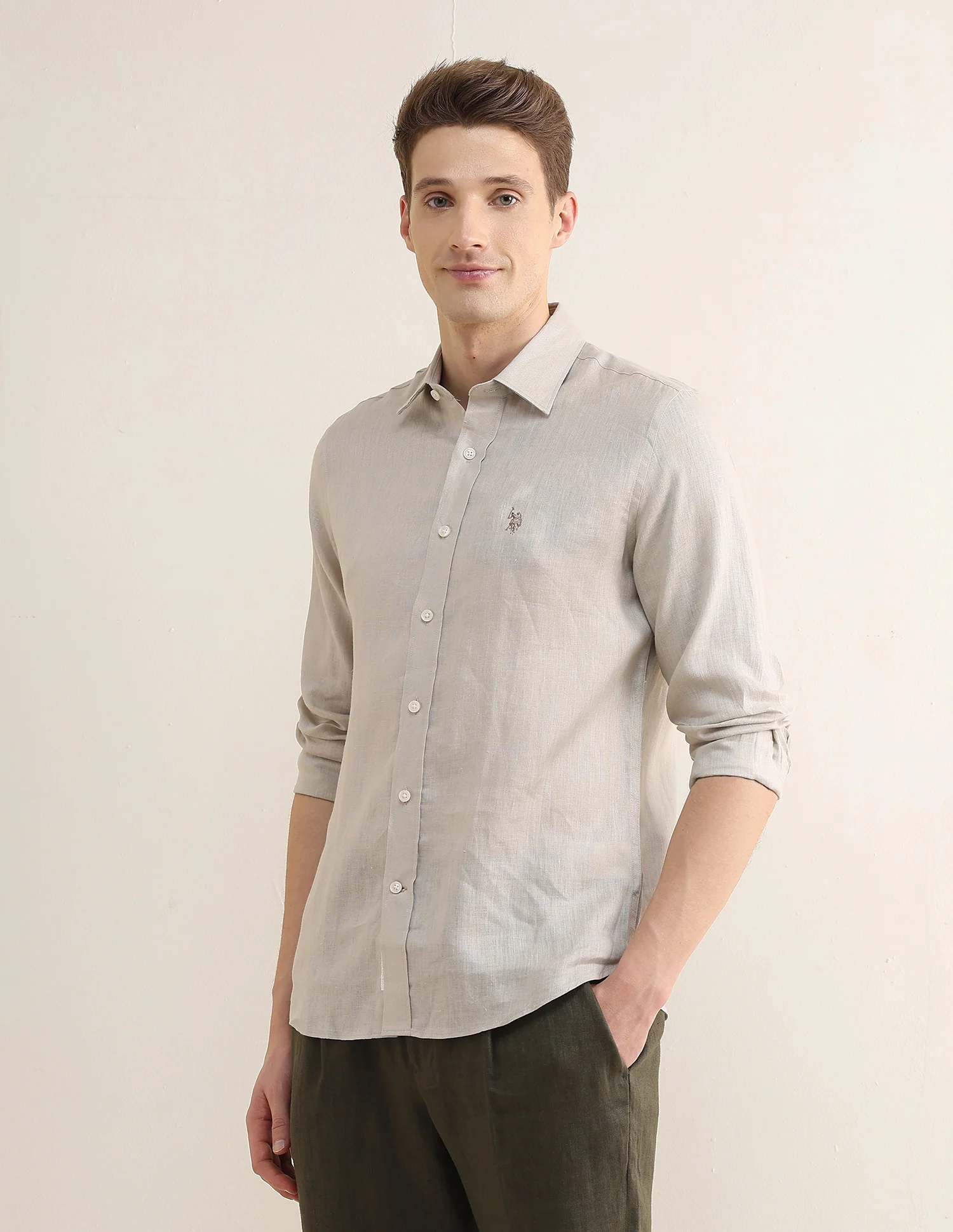 Solid Regular Fit Shirt - Image 4