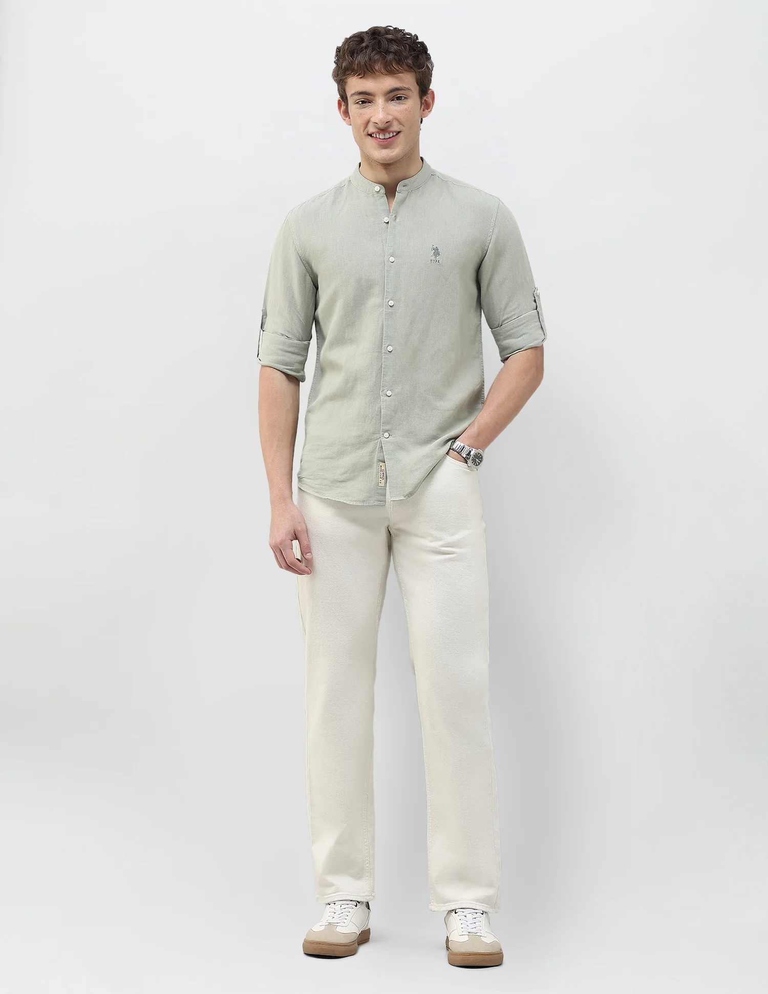 Solid Regular Fit Shirt - Image 3