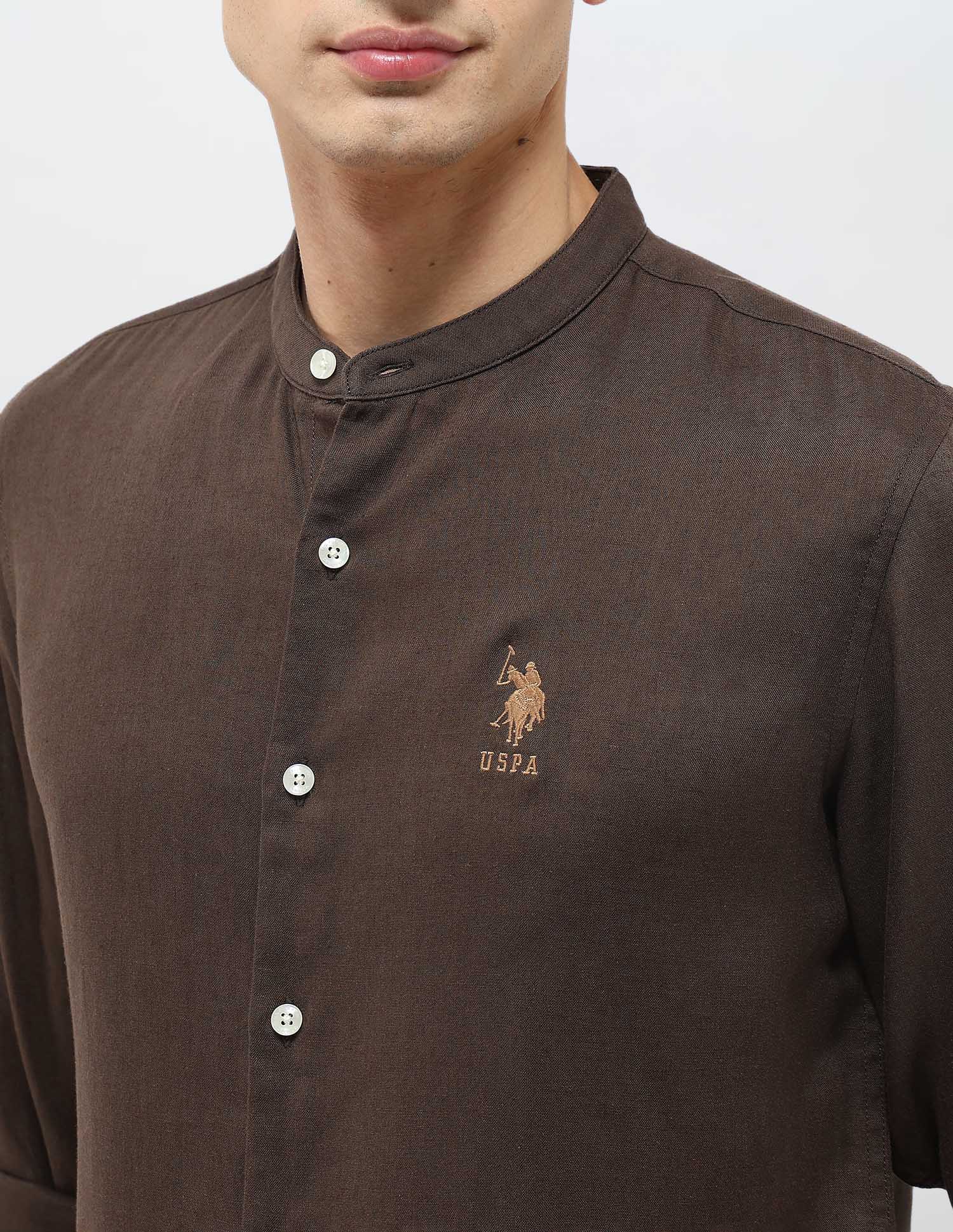 Solid Regular Fit Shirt - Image 7