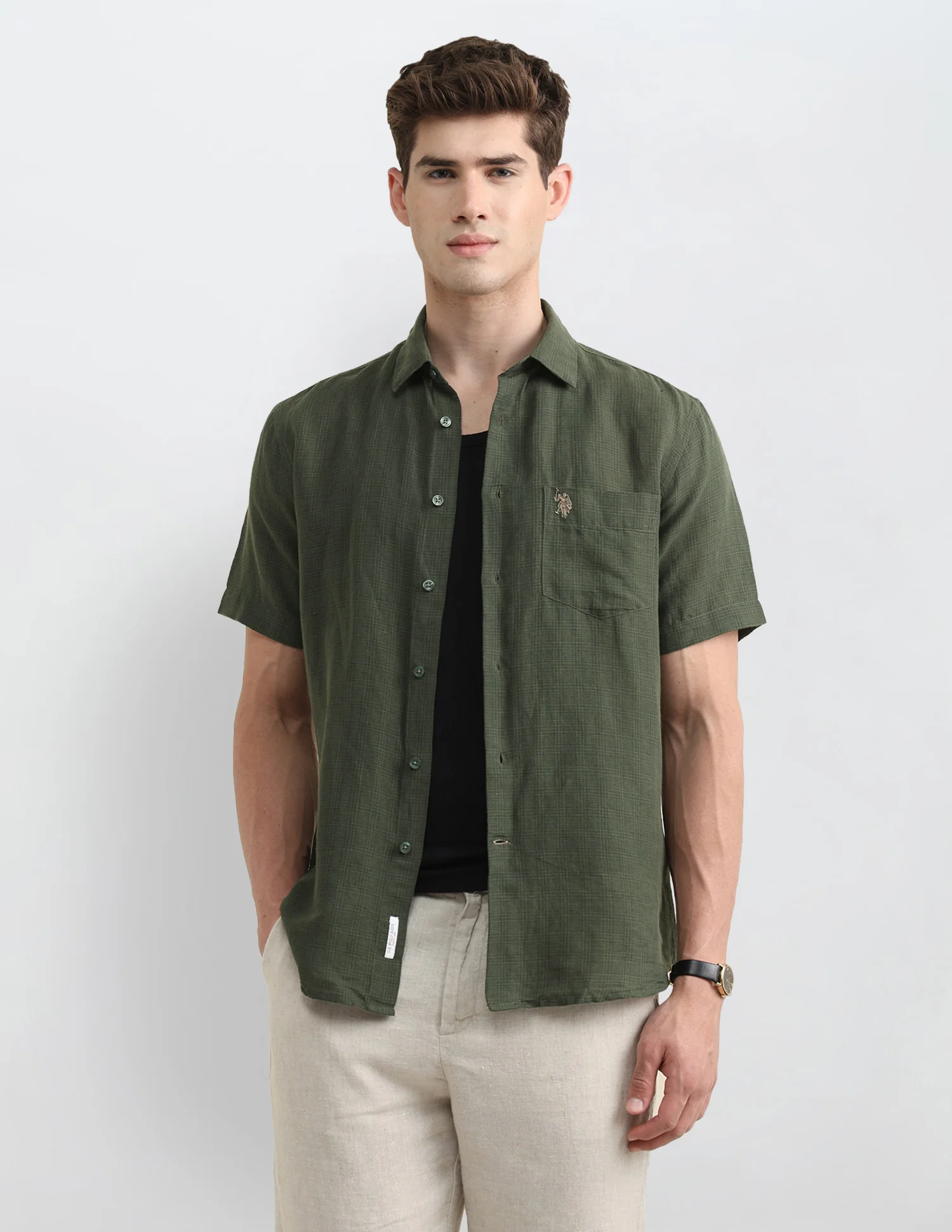 Solid Regular Fit Shirt