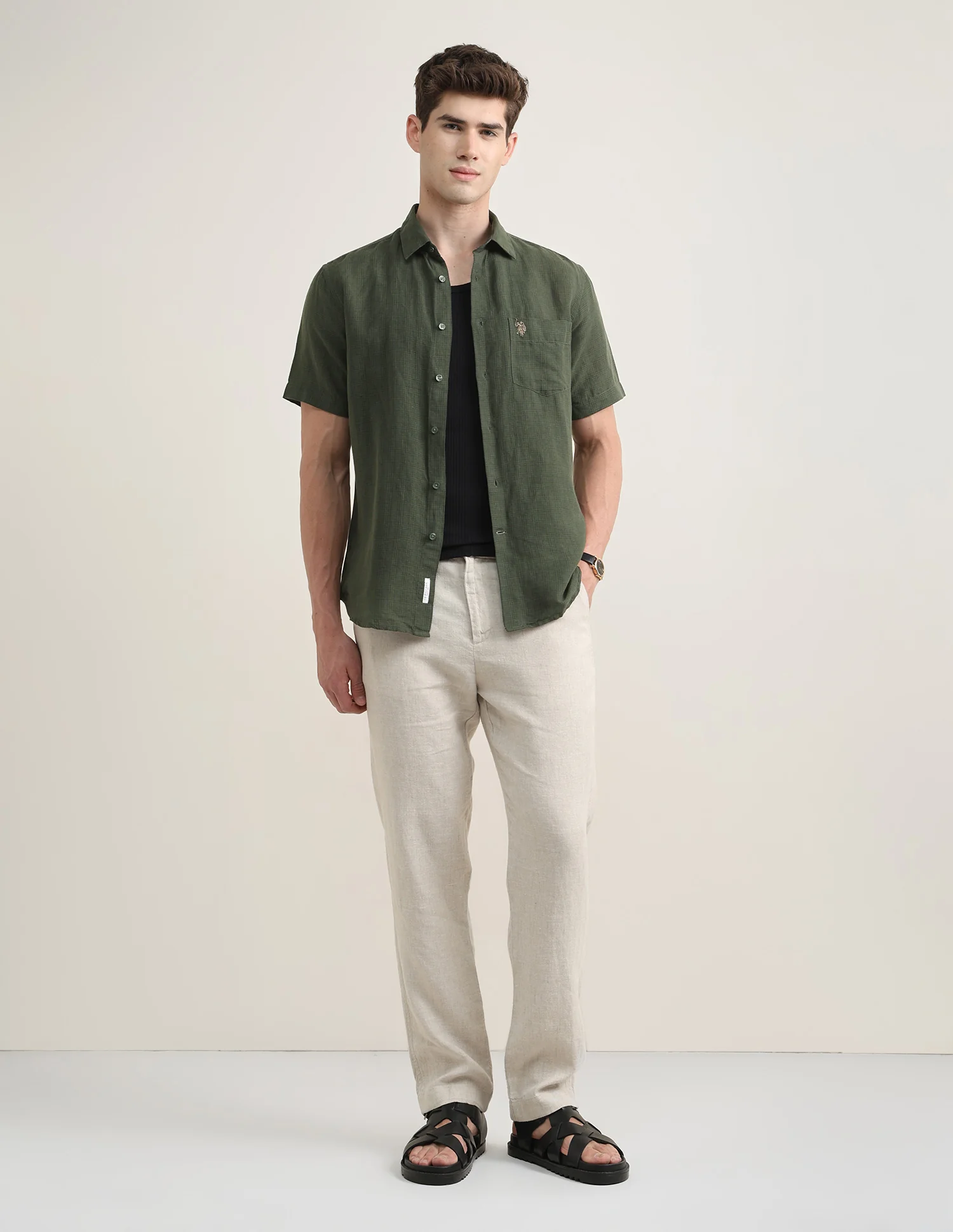 Solid Regular Fit Shirt - Image 3