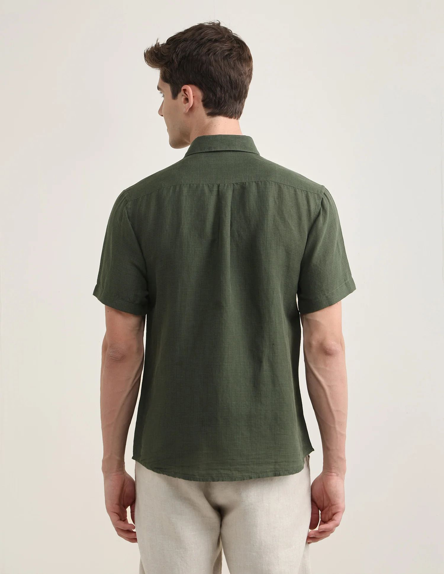 Solid Regular Fit Shirt - Image 5