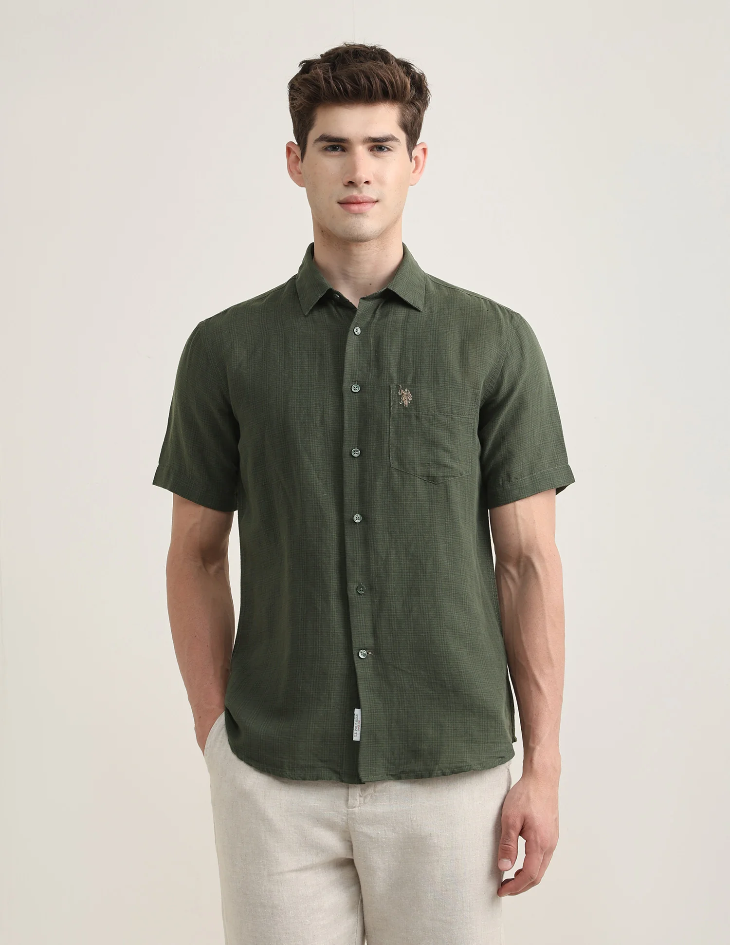 Solid Regular Fit Shirt - Image 6