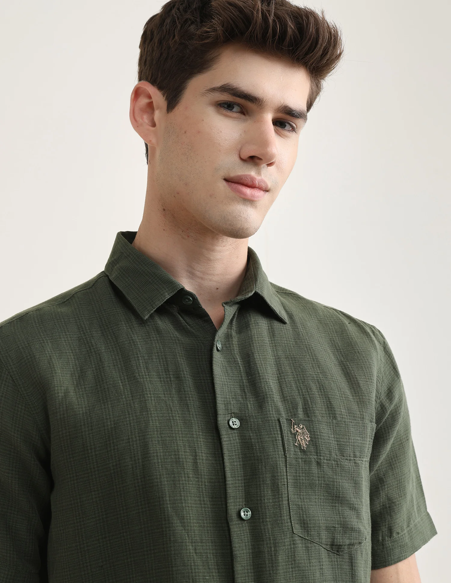 Solid Regular Fit Shirt - Image 7