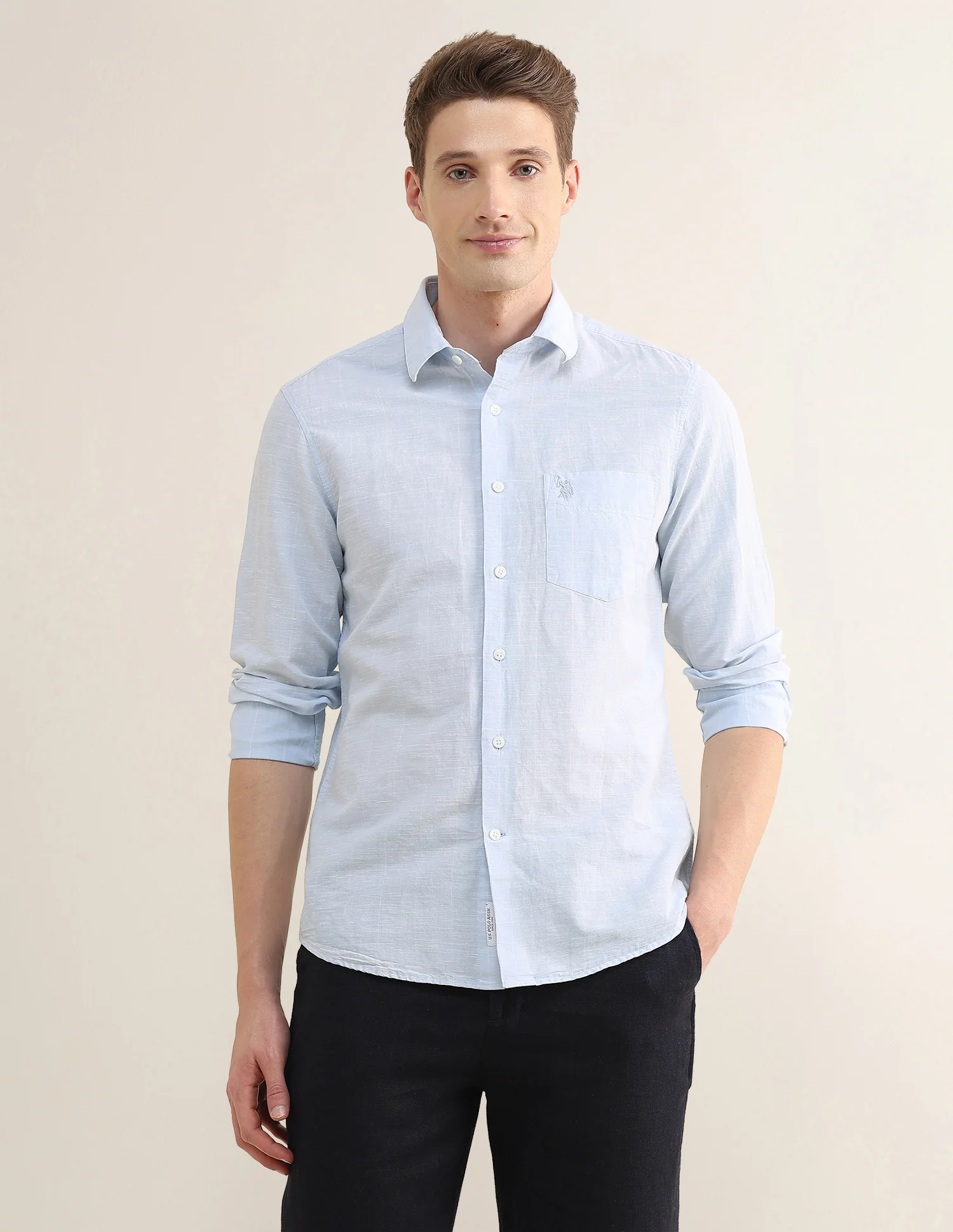 Solid Regular Fit Shirt - Image 6
