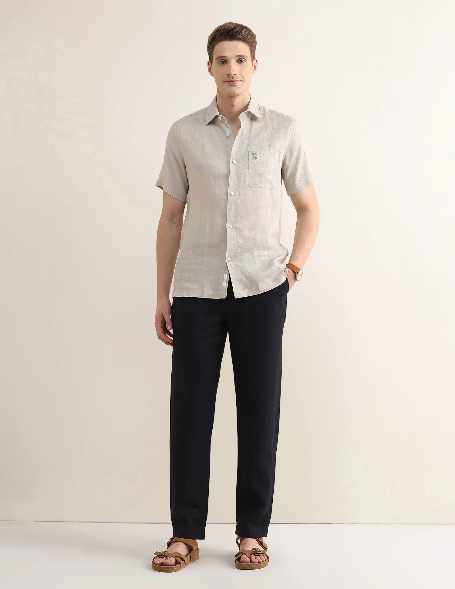 Solid Regular Fit Shirt - Image 3