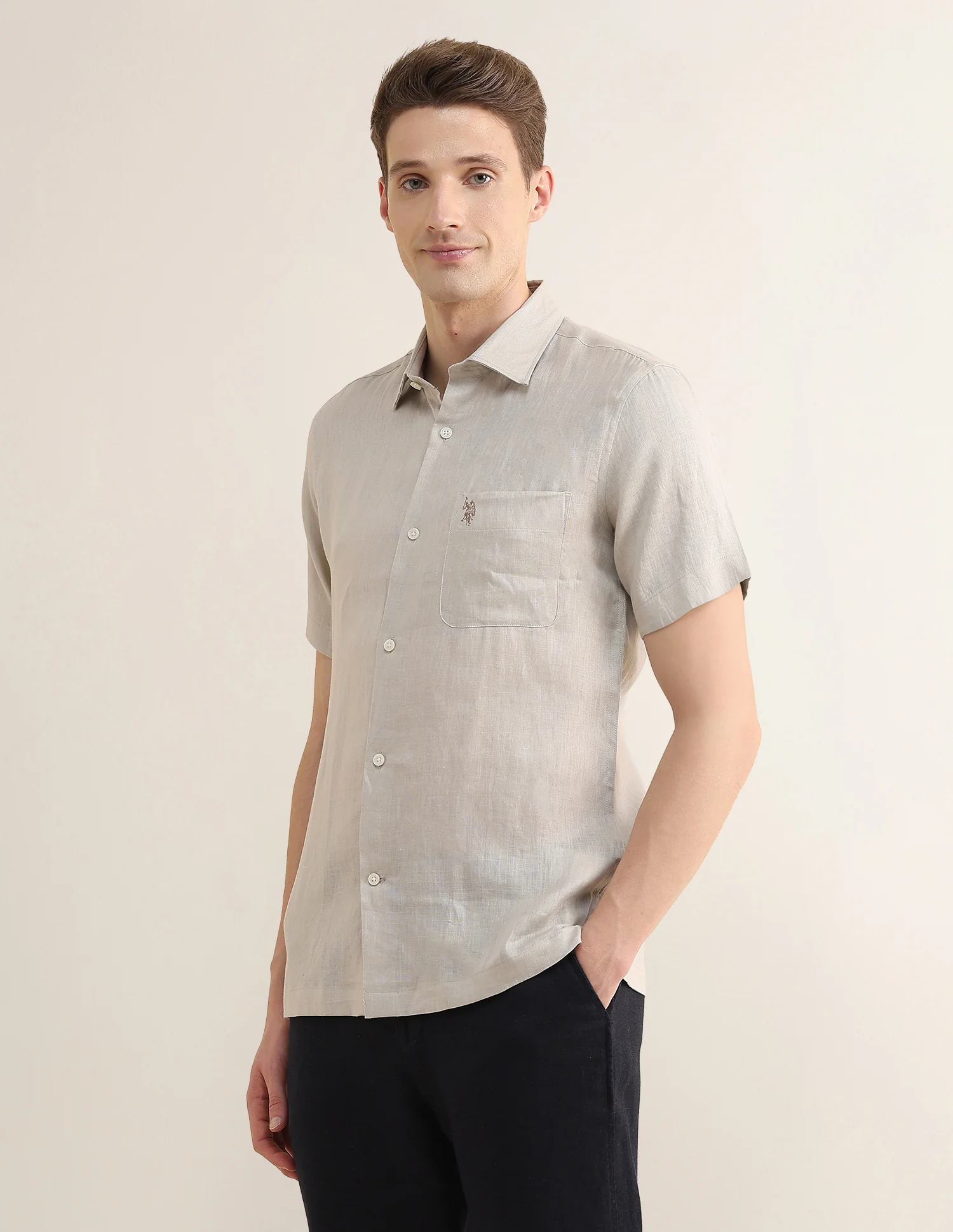 Solid Regular Fit Shirt - Image 4