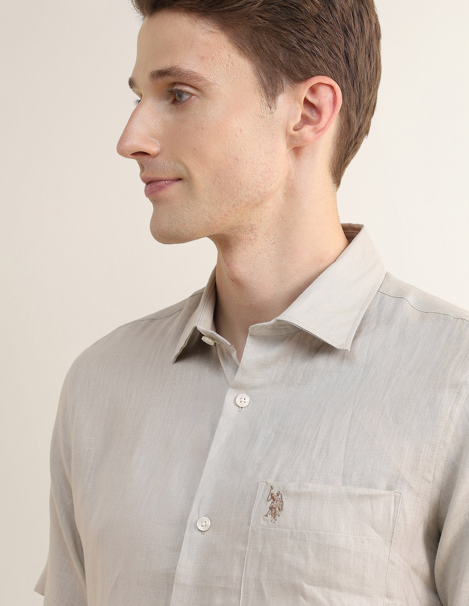Solid Regular Fit Shirt - Image 7