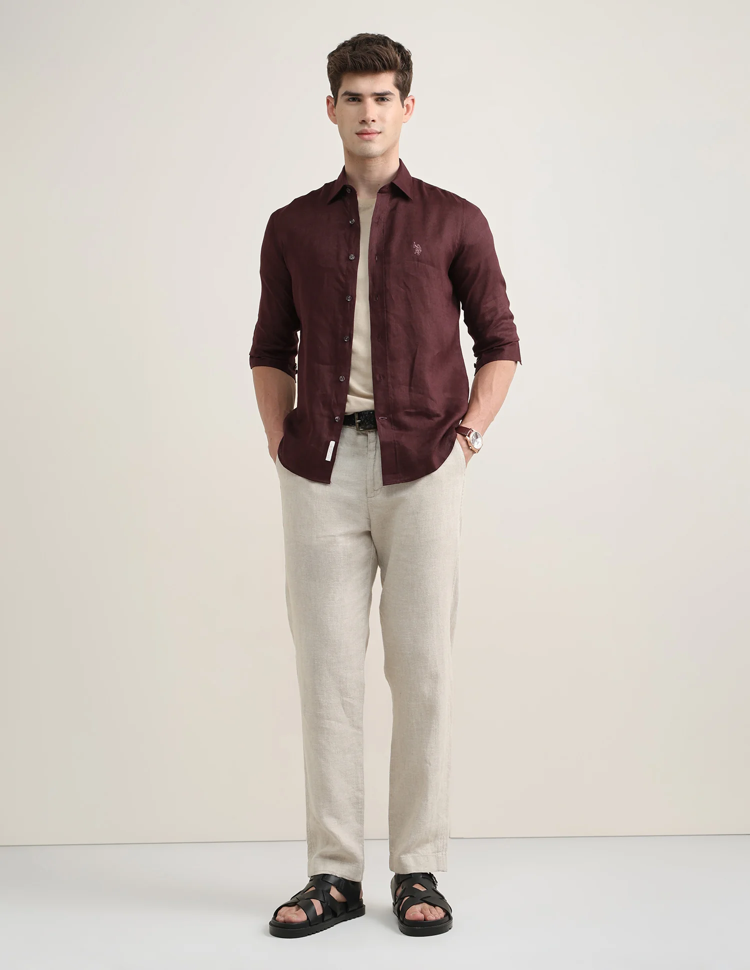 Solid Regular Fit Shirt - Image 3