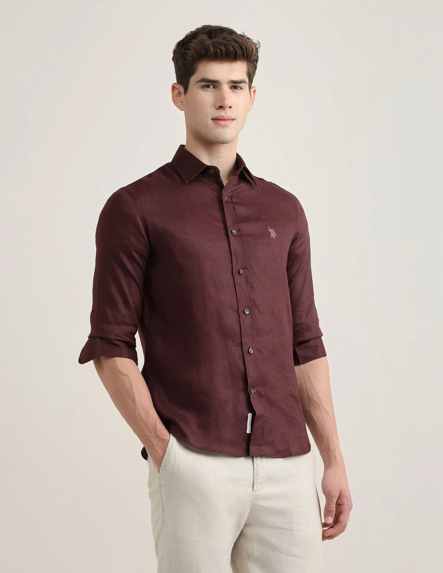Solid Regular Fit Shirt - Image 4