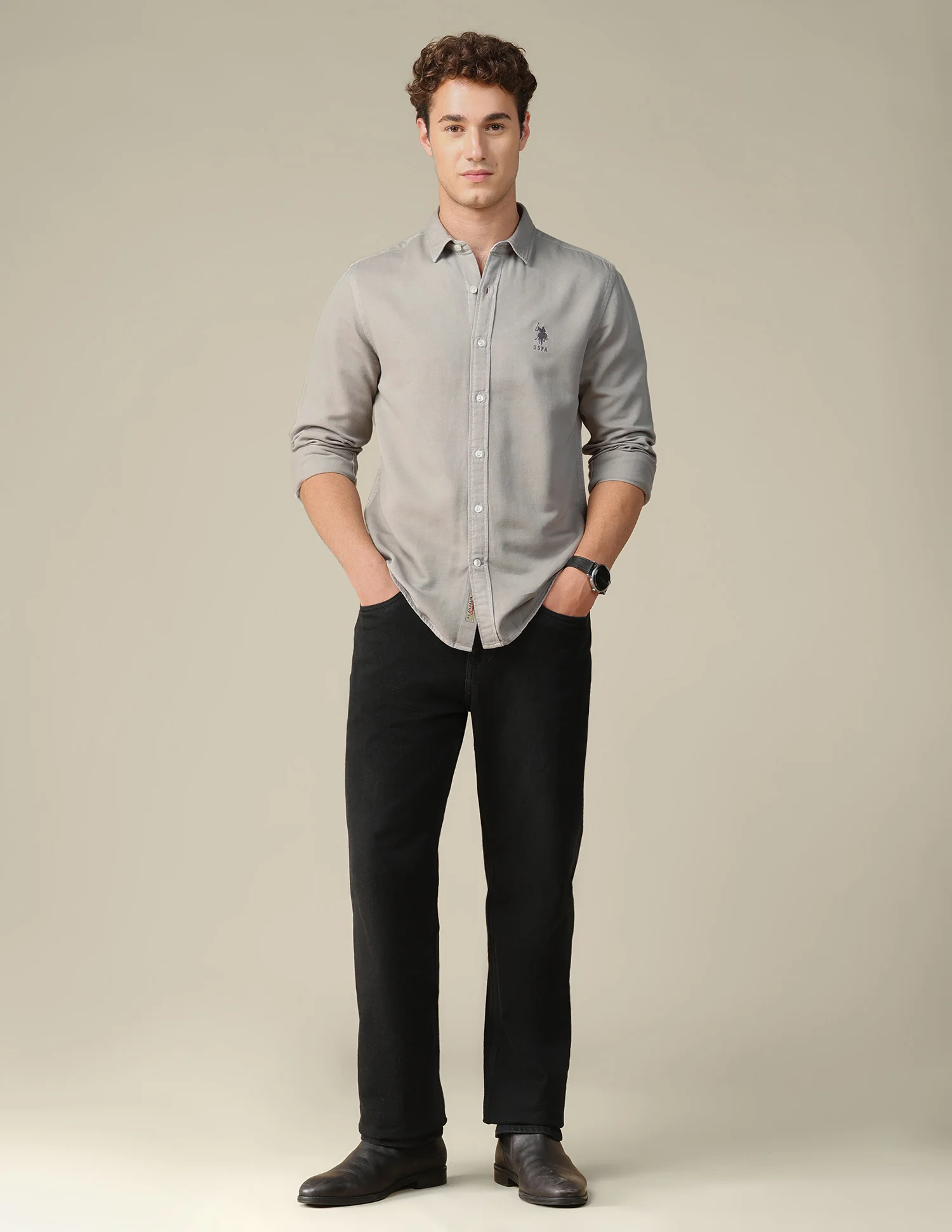 Solid Regular Fit Shirt - Image 3