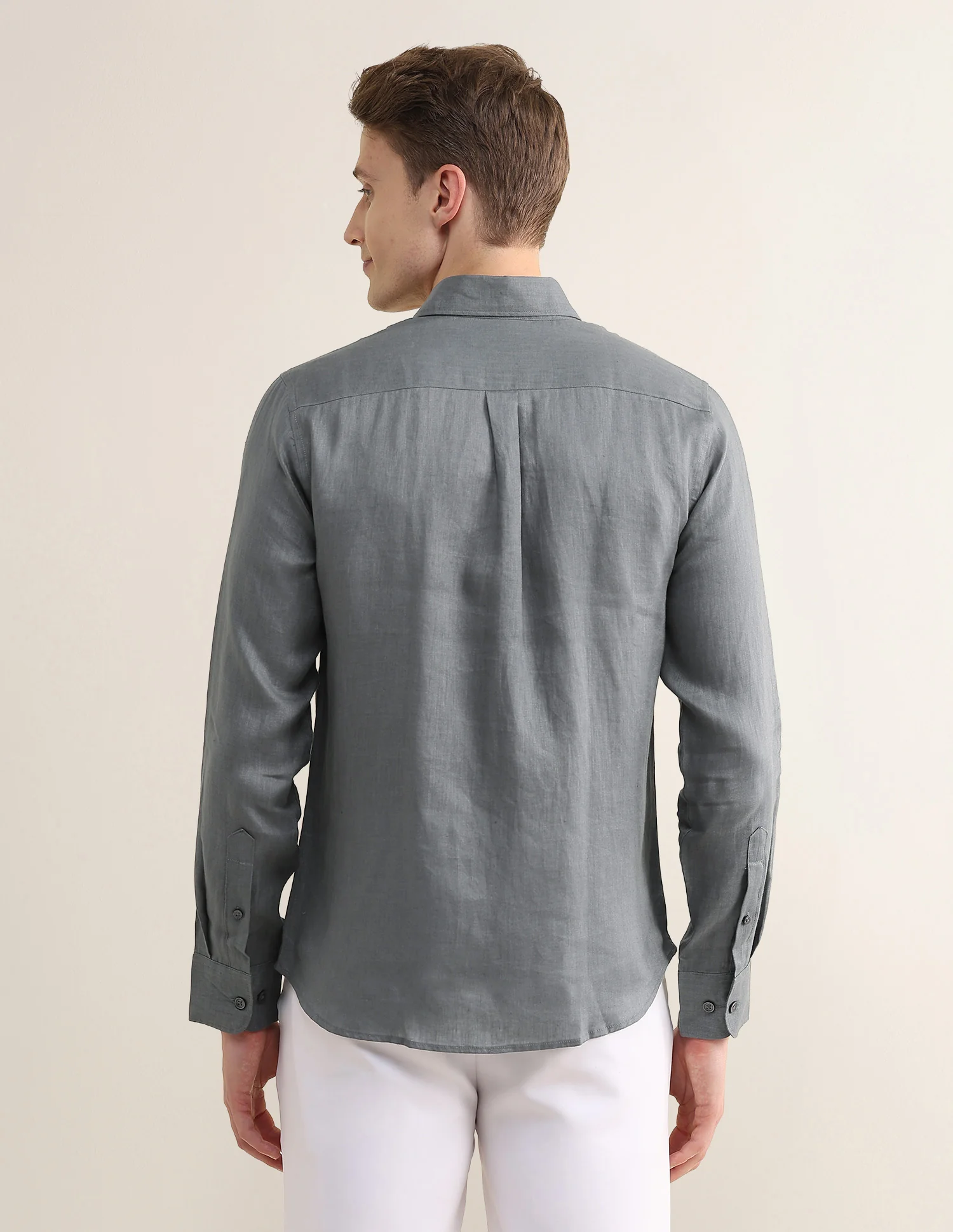 Solid Regular Fit Shirt - Image 5