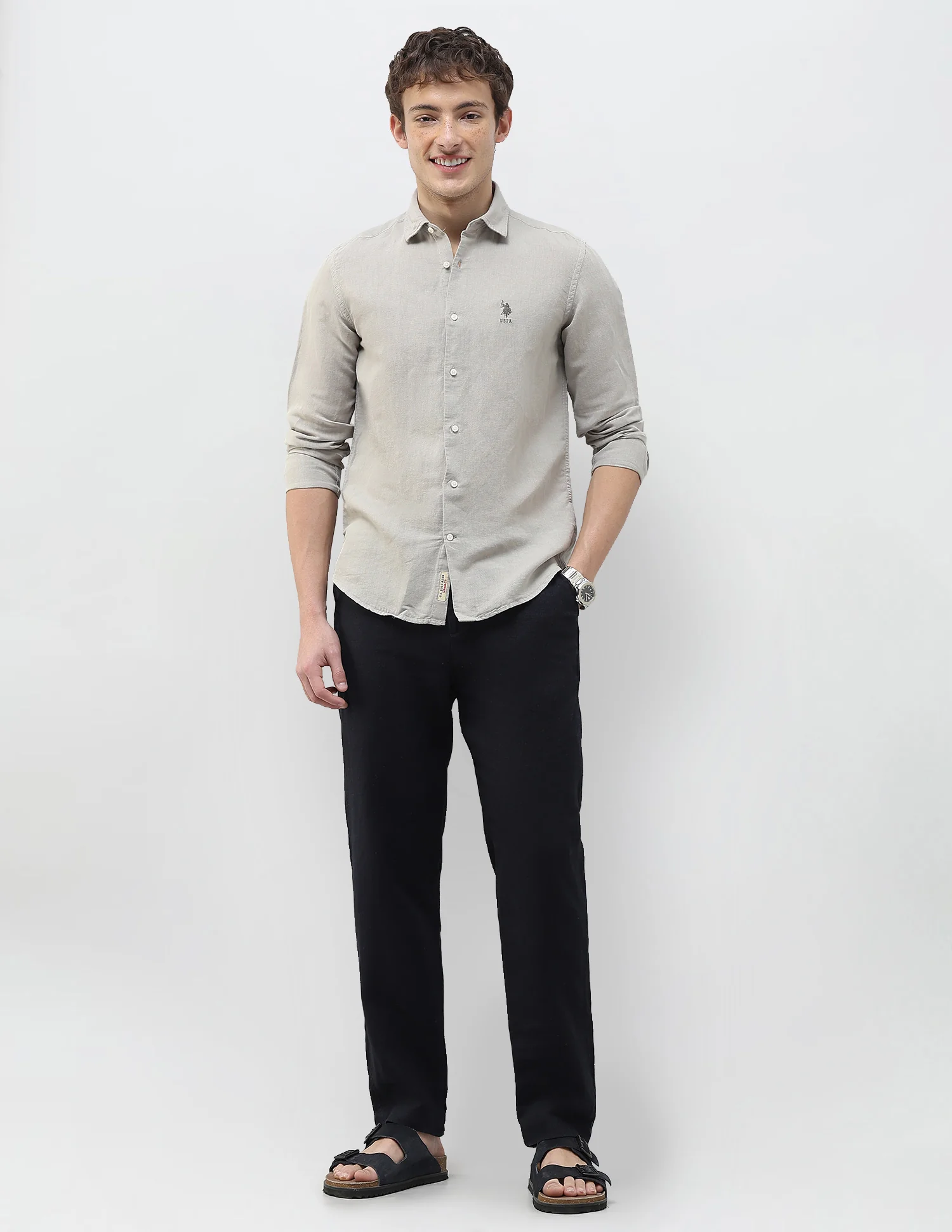 Solid Regular Fit Shirt - Image 3