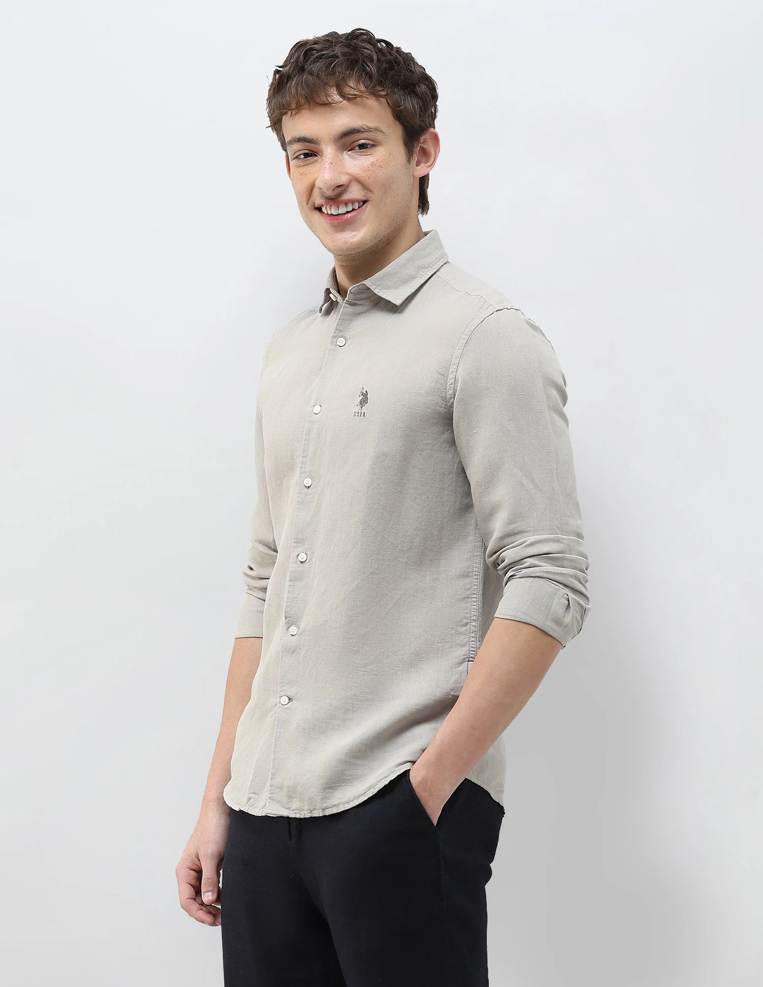 Solid Regular Fit Shirt - Image 4