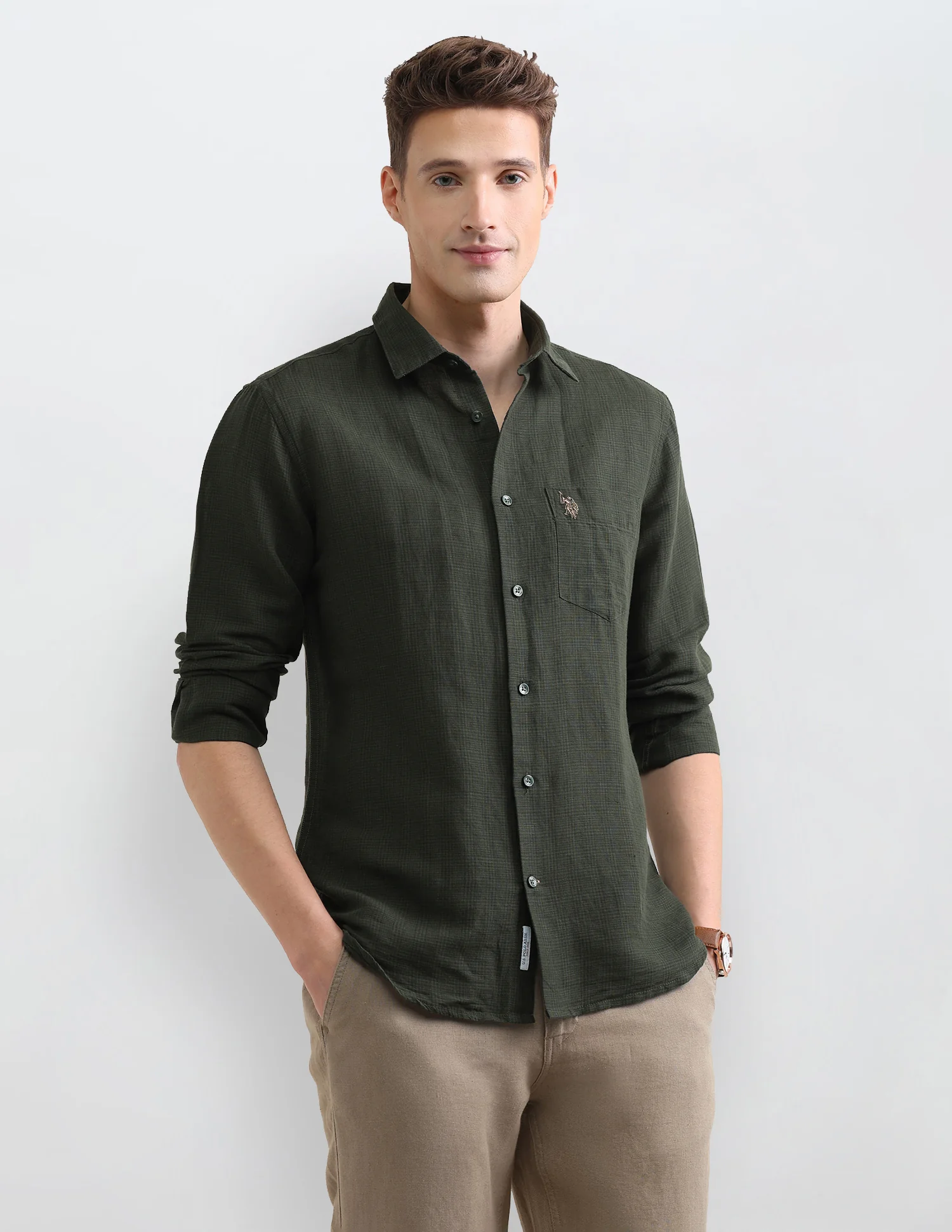 Solid Regular Fit Shirt