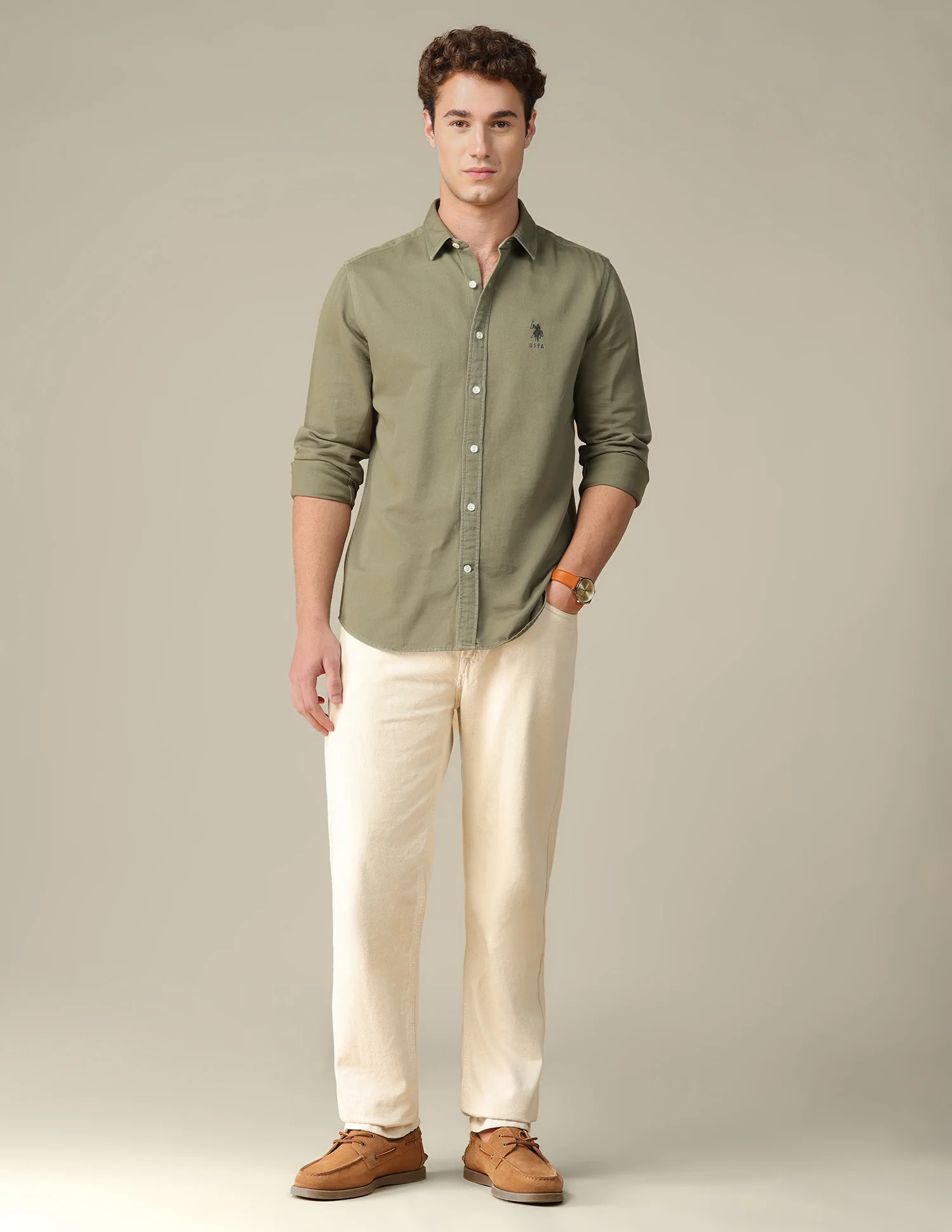 Solid Regular Fit Shirt - Image 3