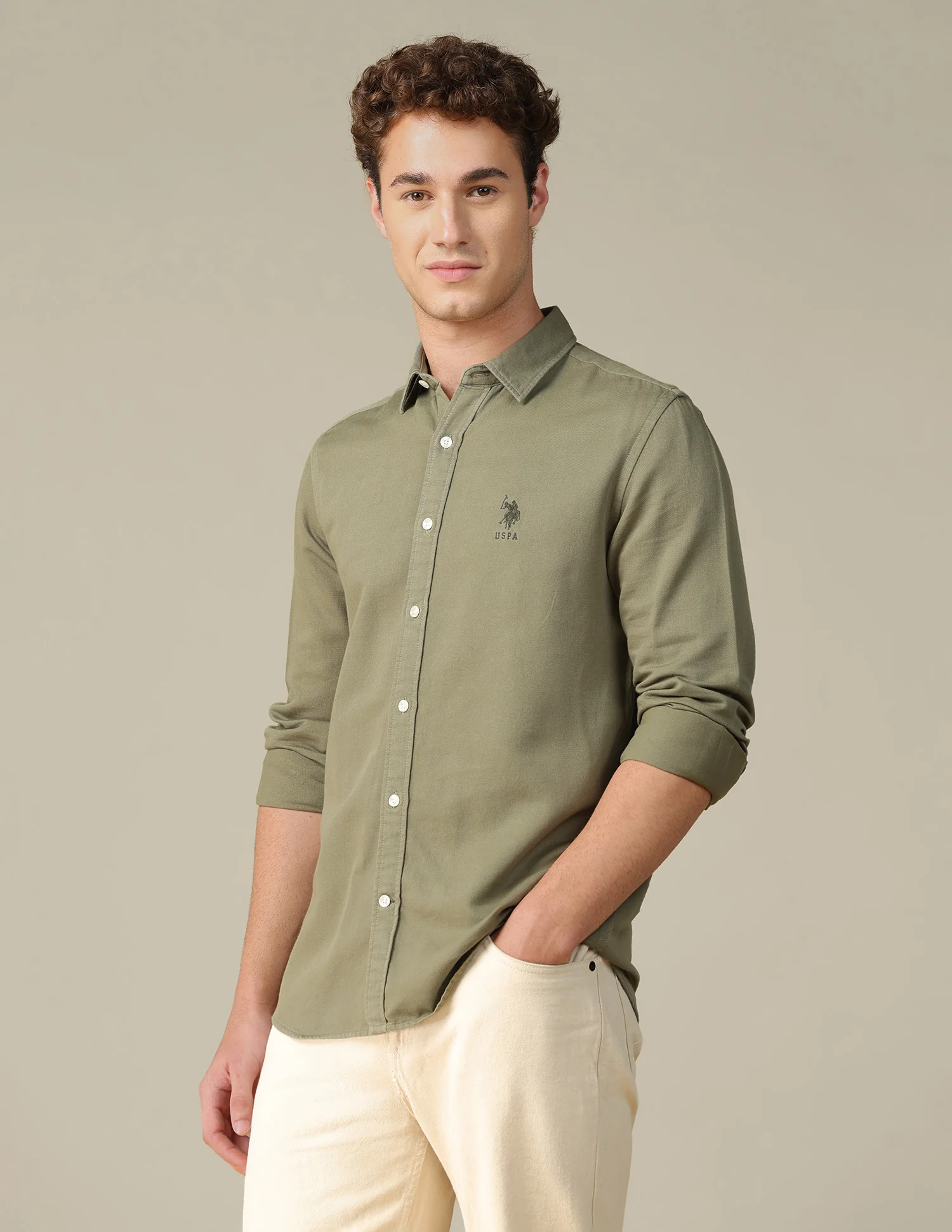 Solid Regular Fit Shirt - Image 4