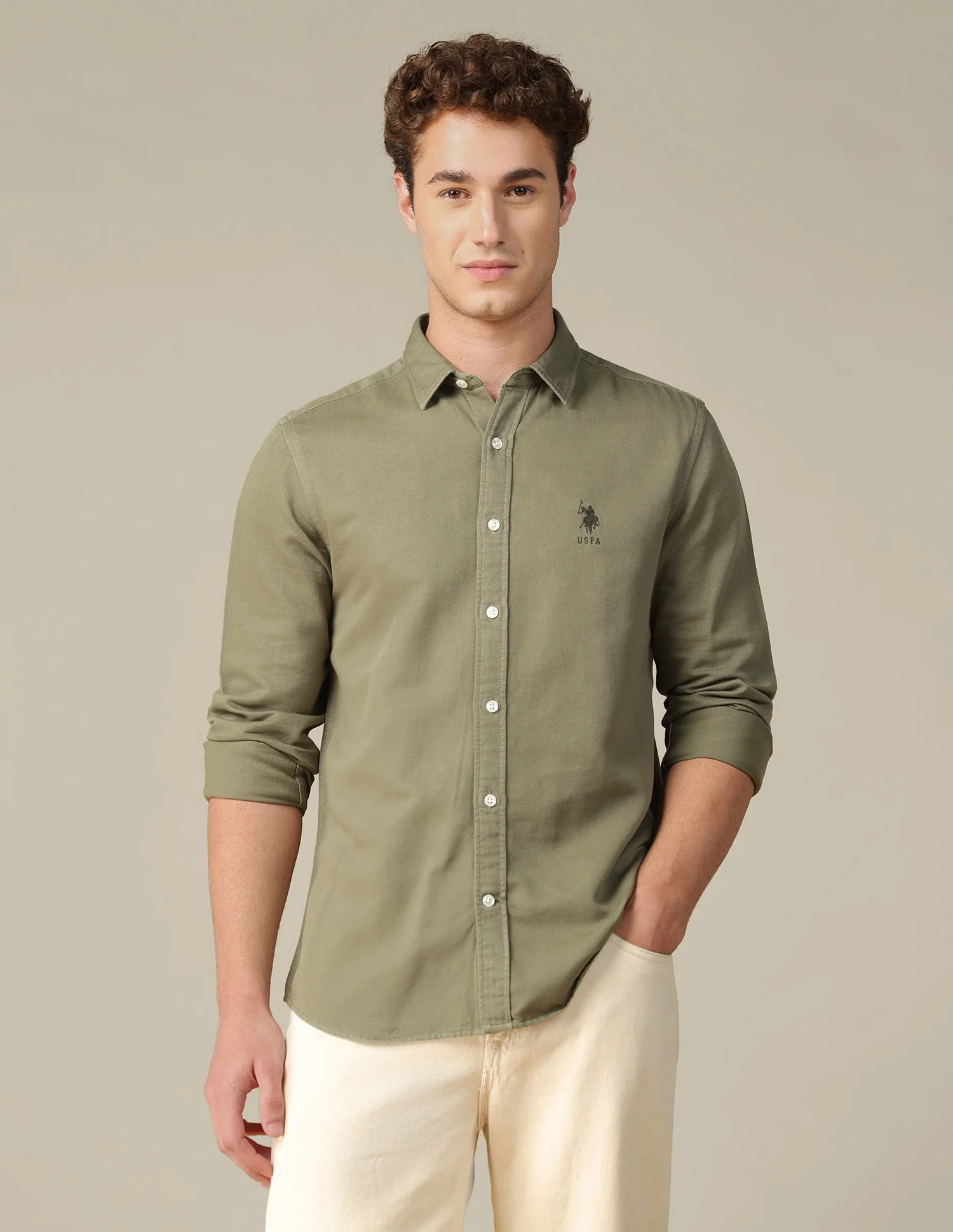Solid Regular Fit Shirt - Image 6