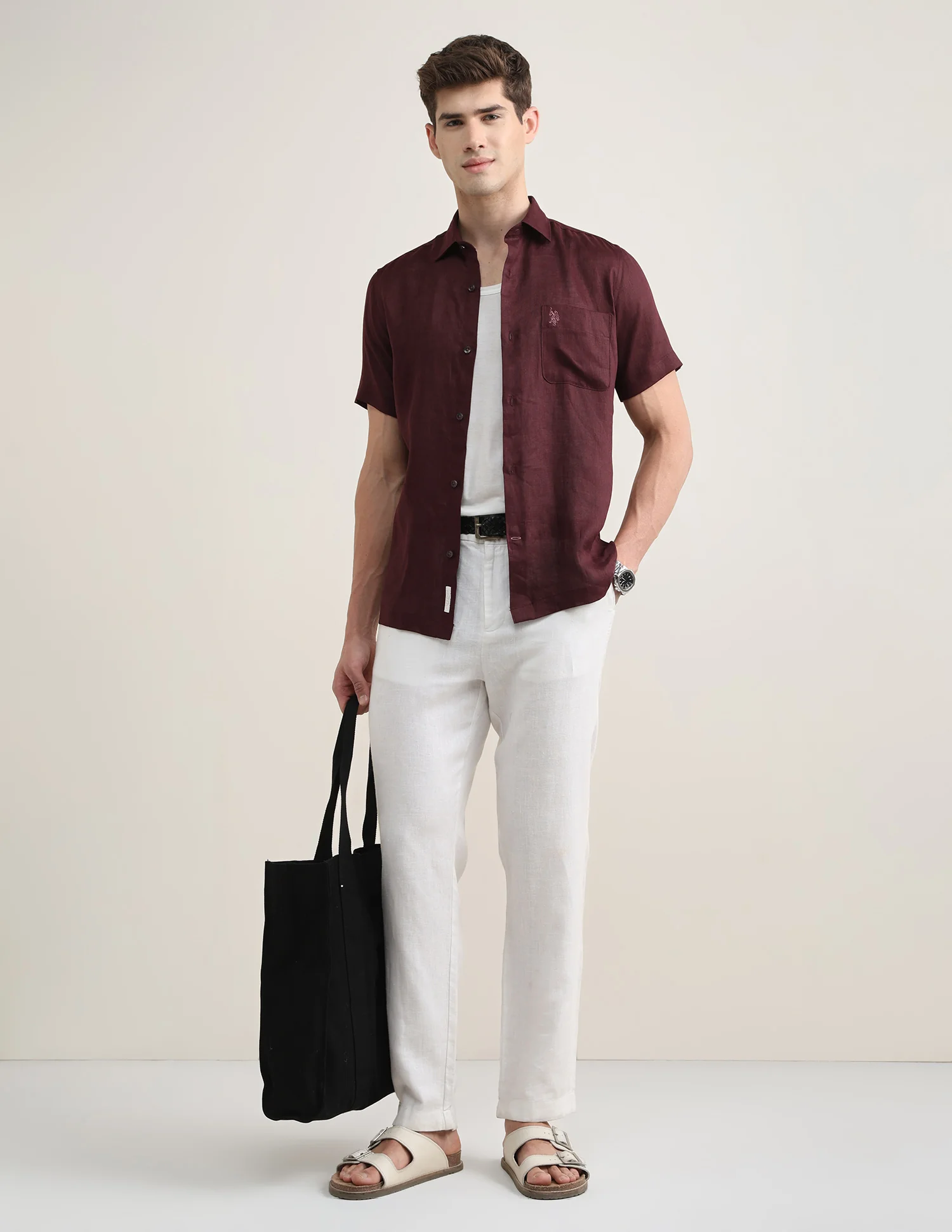 Solid Regular Fit Shirt - Image 3