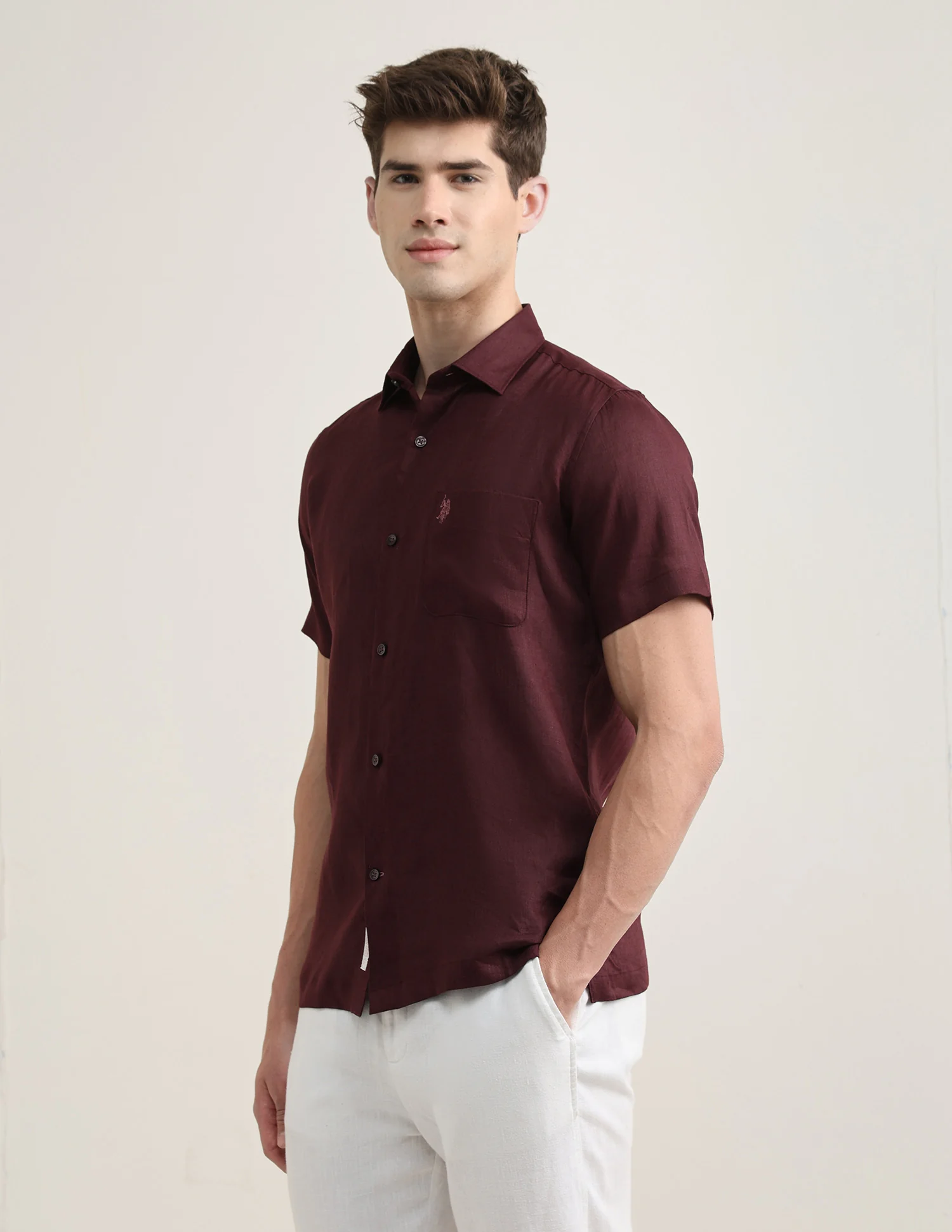 Solid Regular Fit Shirt - Image 4