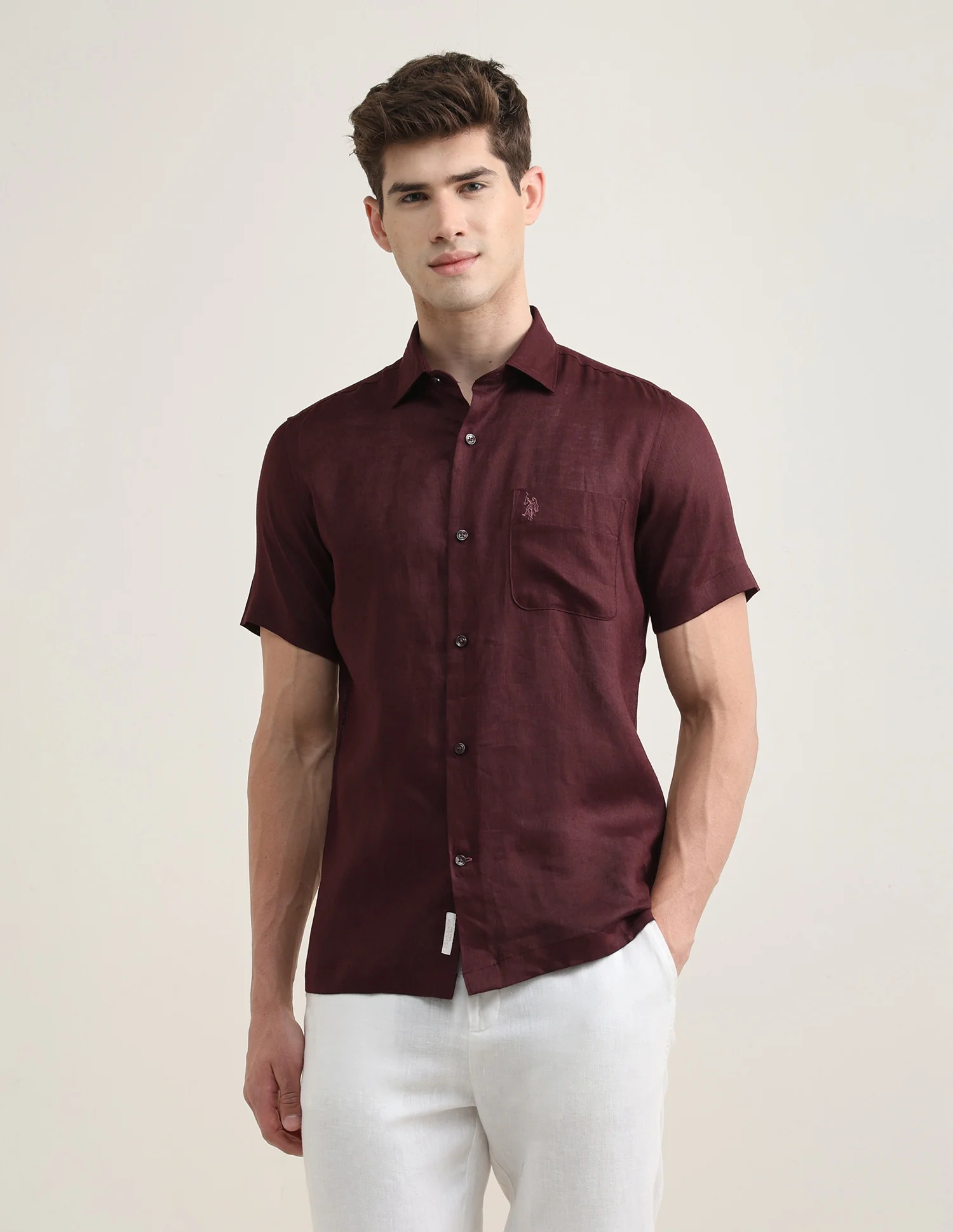 Solid Regular Fit Shirt - Image 6