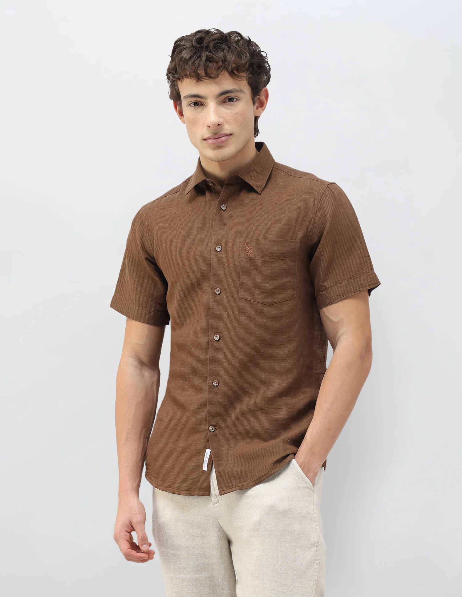 Solid Regular Fit Shirt - Image 4