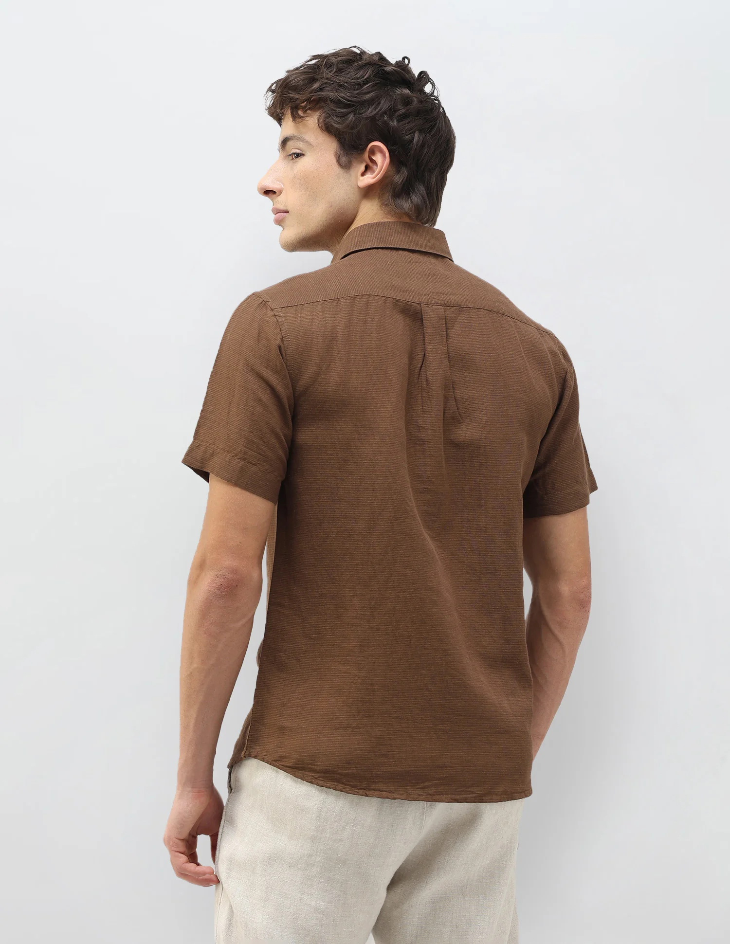 Solid Regular Fit Shirt - Image 5