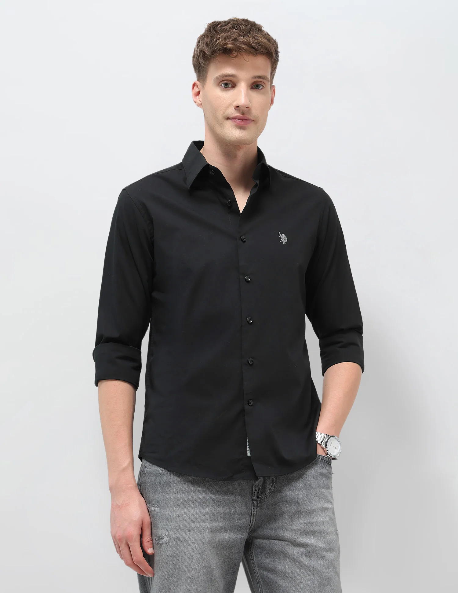 Solid Regular Fit Shirt