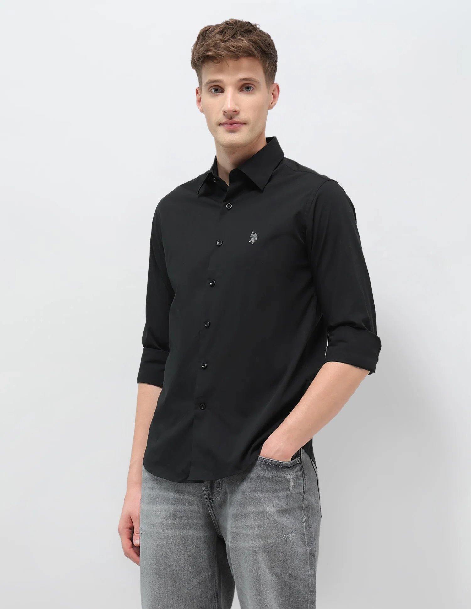Solid Regular Fit Shirt - Image 4