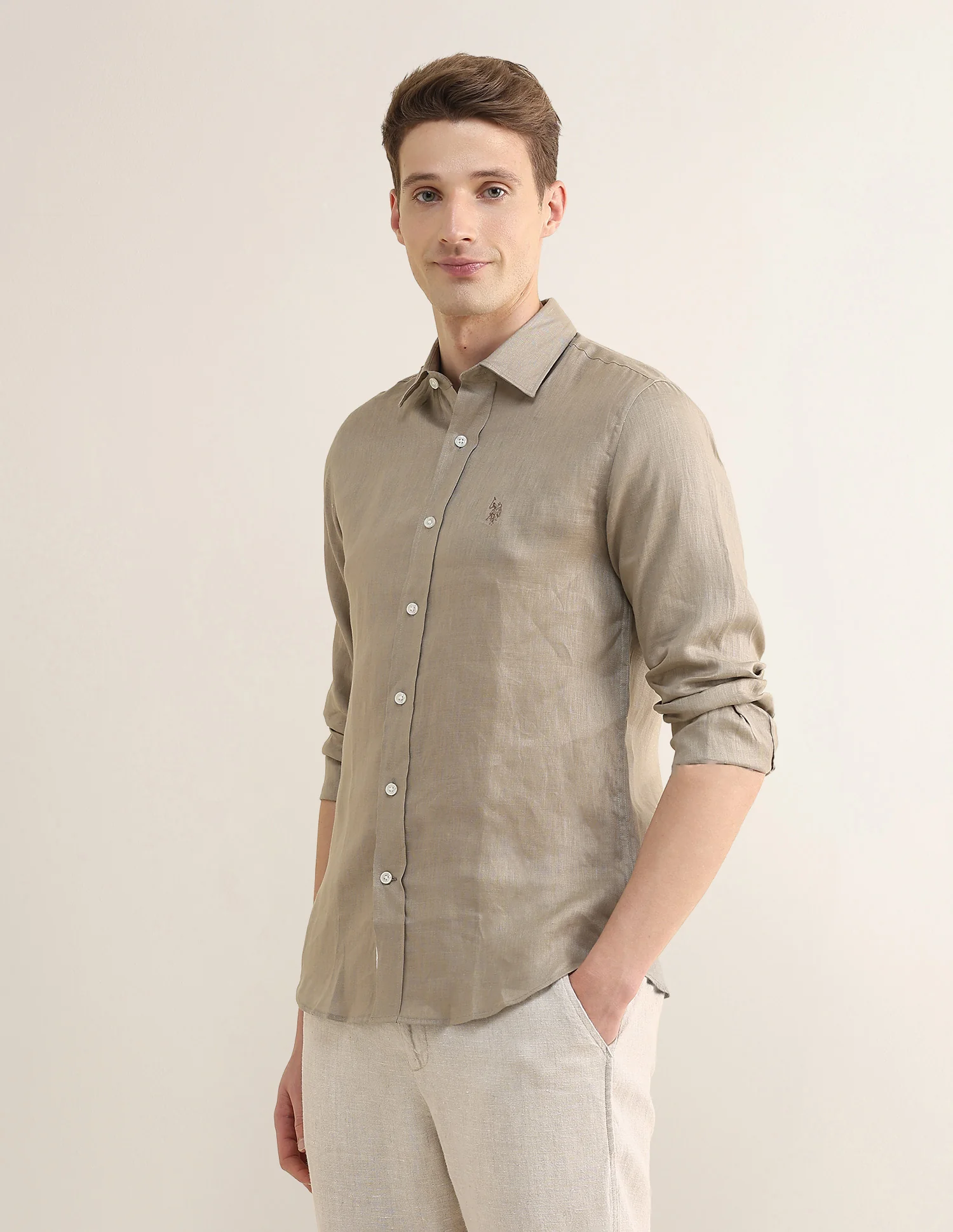 Solid Regular Fit Shirt - Image 4