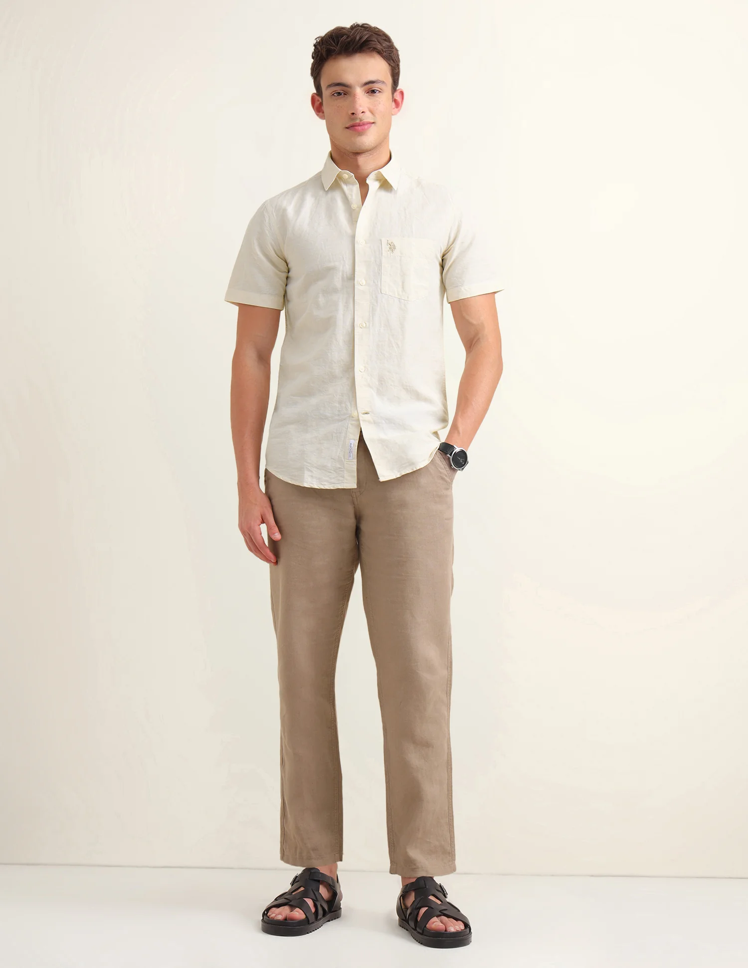 Solid Regular Fit Shirt - Image 3
