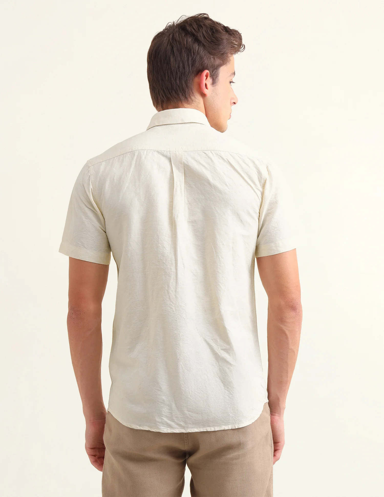 Solid Regular Fit Shirt - Image 5