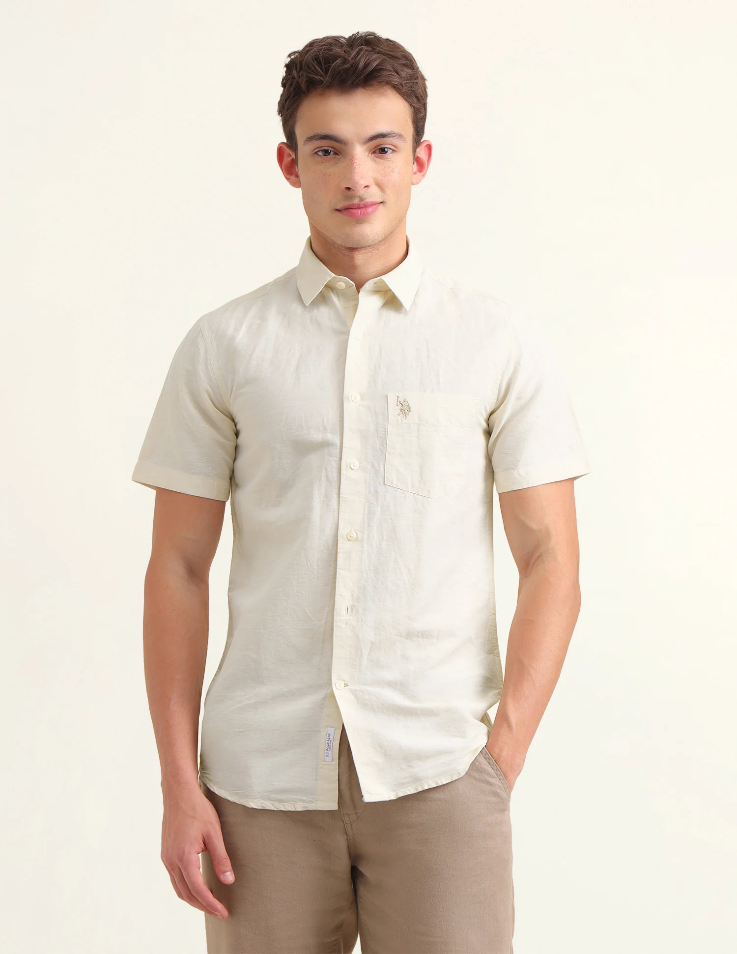 Solid Regular Fit Shirt - Image 6