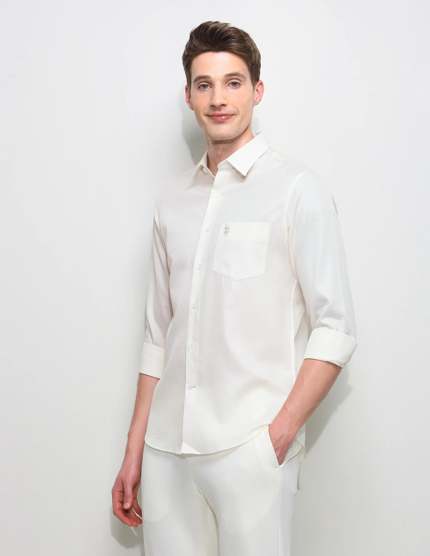 Solid Regular Fit Shirt - Image 4