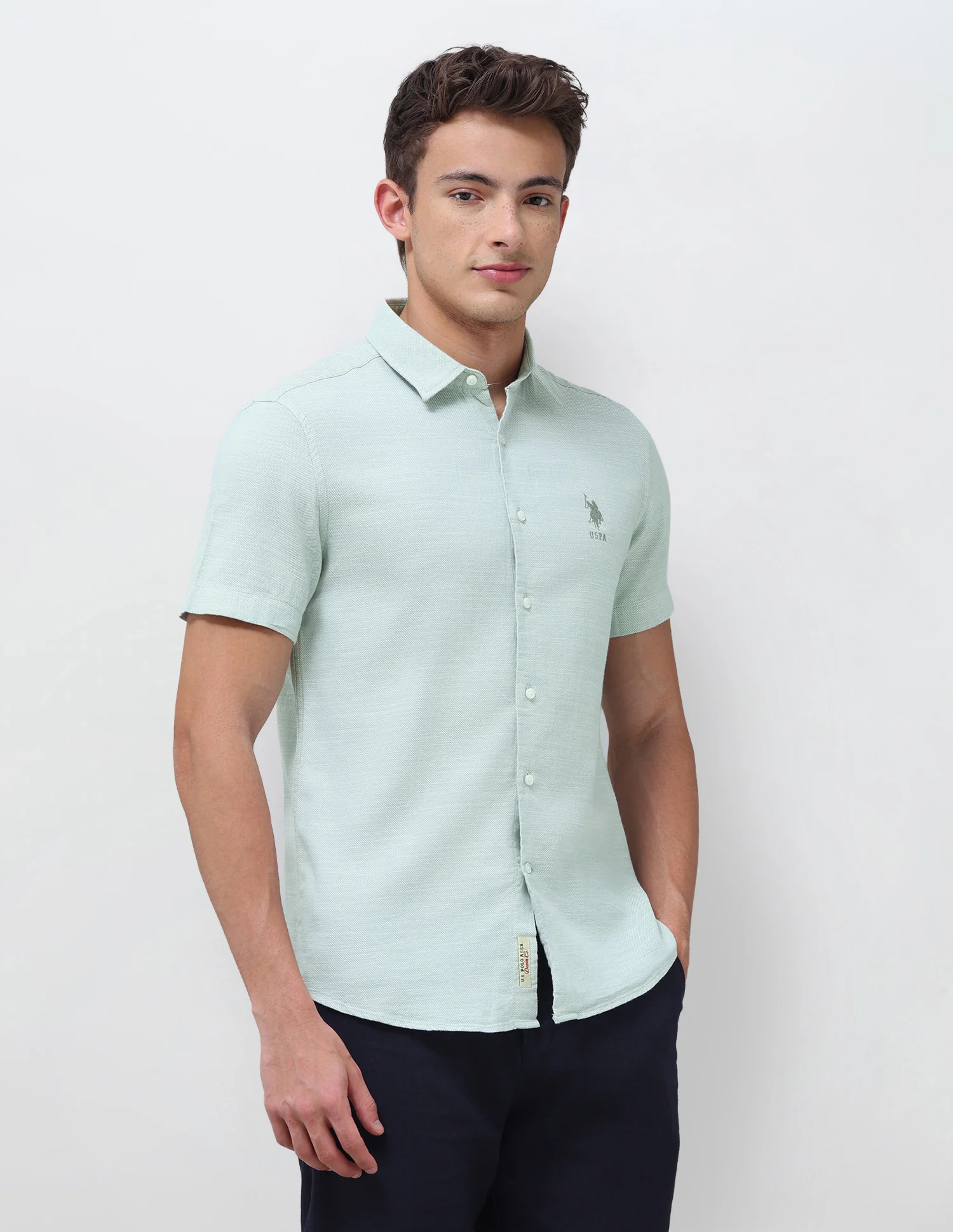 Solid Regular Fit Shirt - Image 4