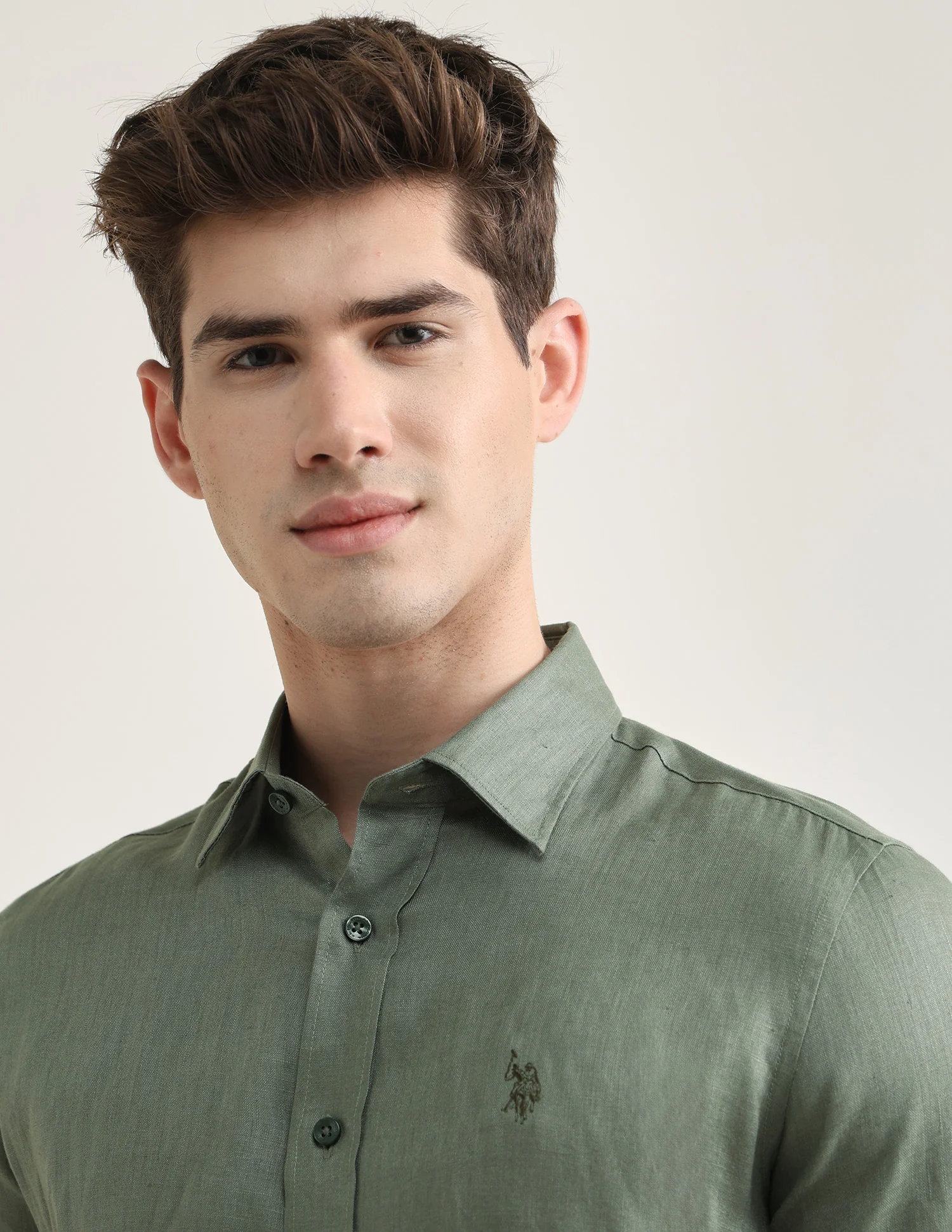 Solid Regular Fit Shirt - Image 7