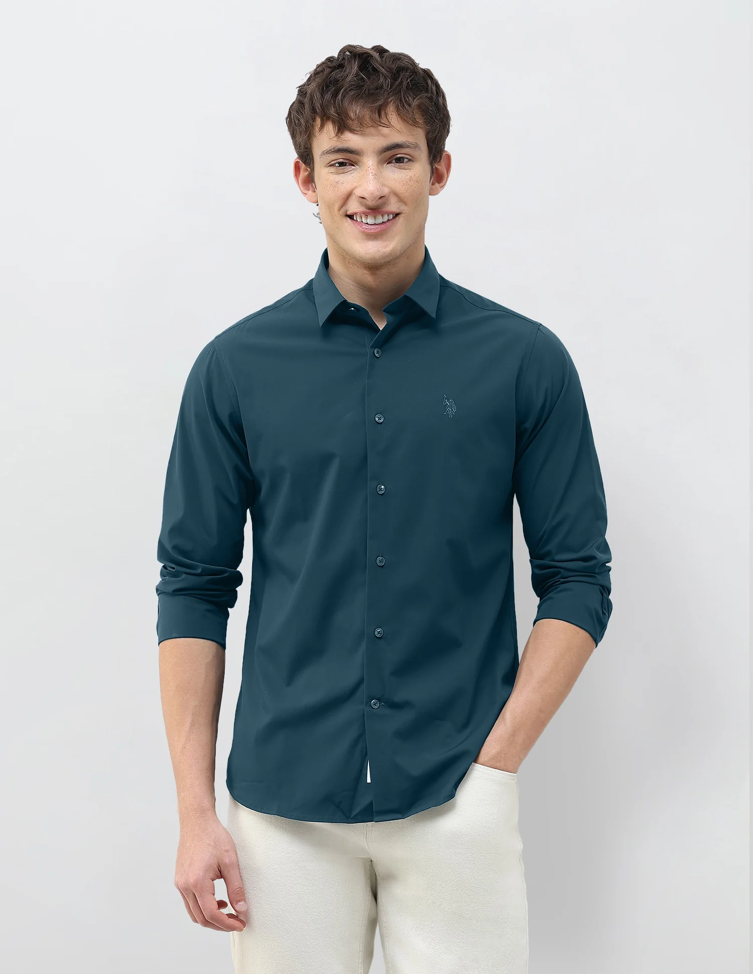 Solid Regular Fit Shirt - Image 6