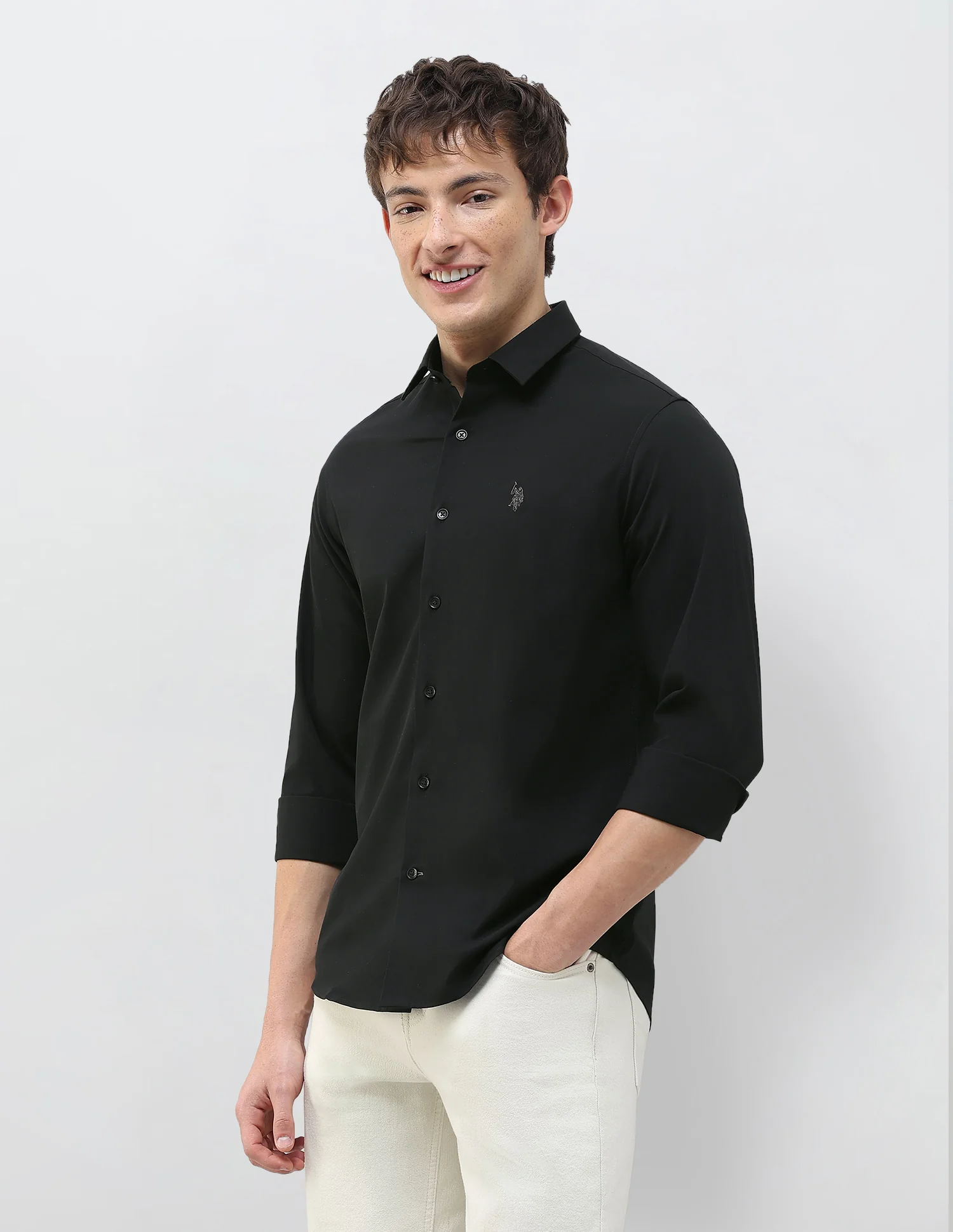 Solid Regular Fit Shirt - Image 4