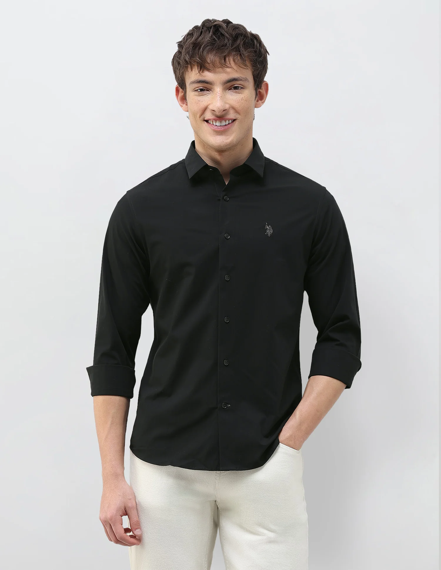 Solid Regular Fit Shirt - Image 6
