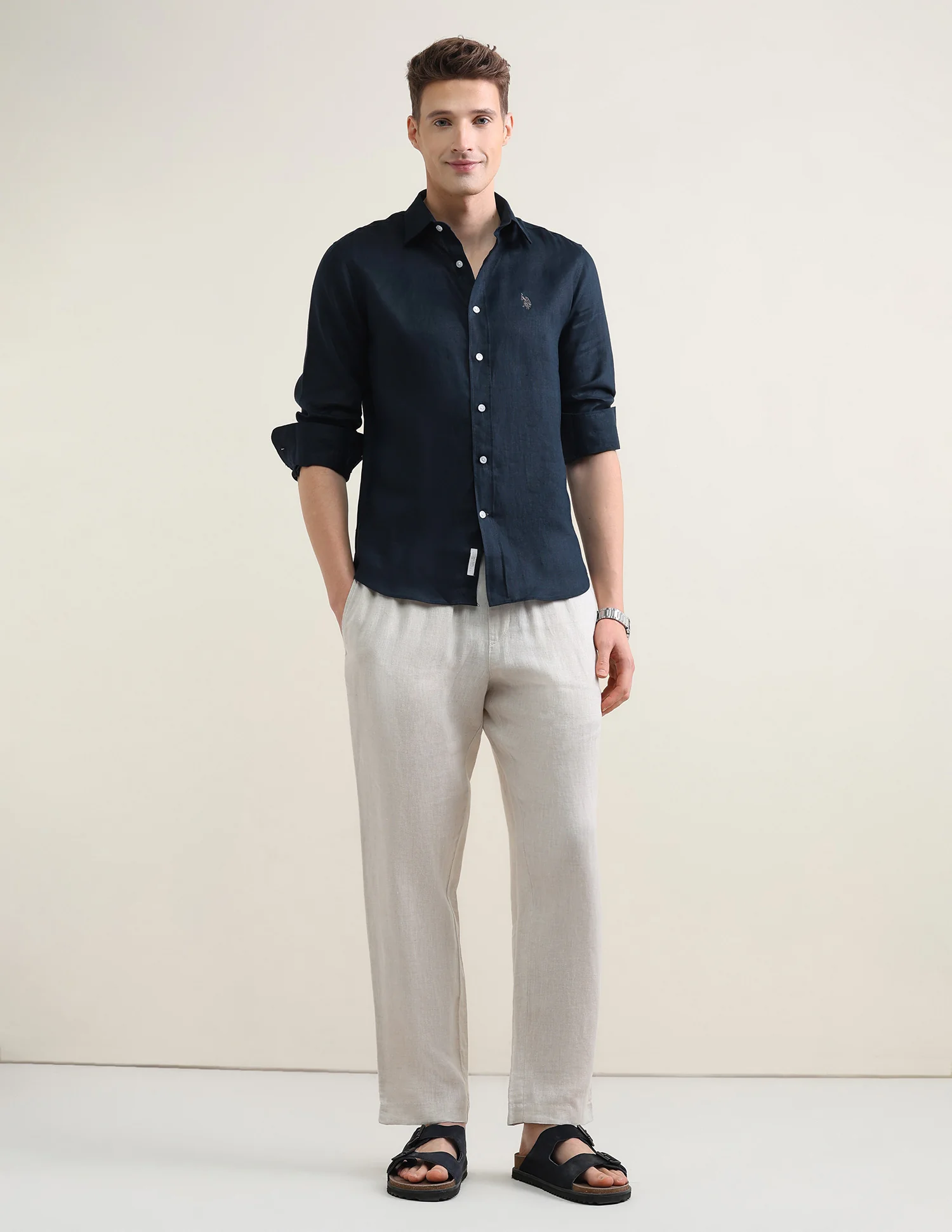 Solid Regular Fit Shirt - Image 3