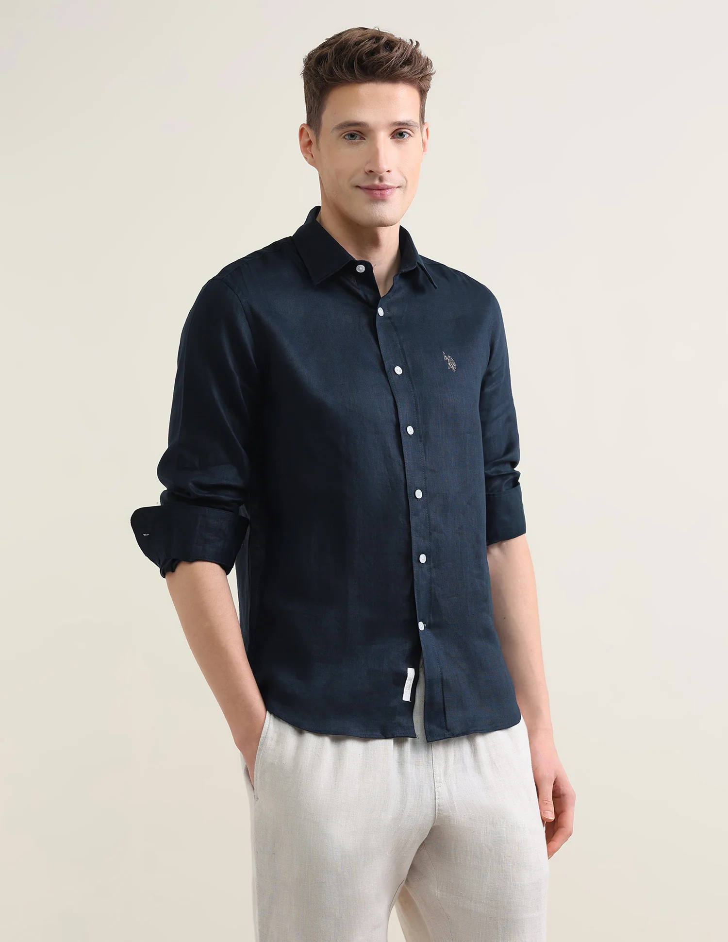 Solid Regular Fit Shirt - Image 4